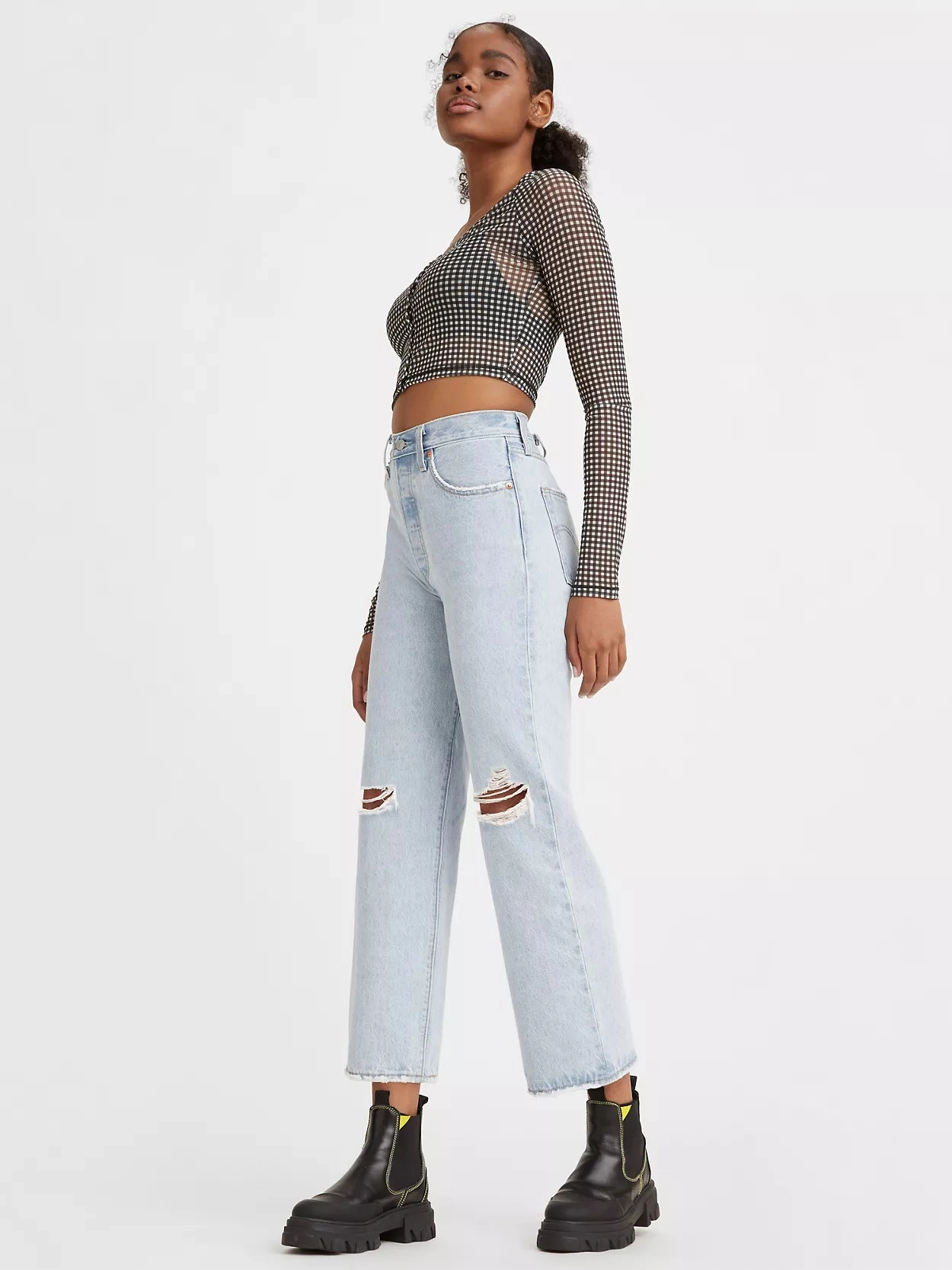 Levi's Ribcage Straight Ankle Women's Jeans UltraSoftLining Easy Travel