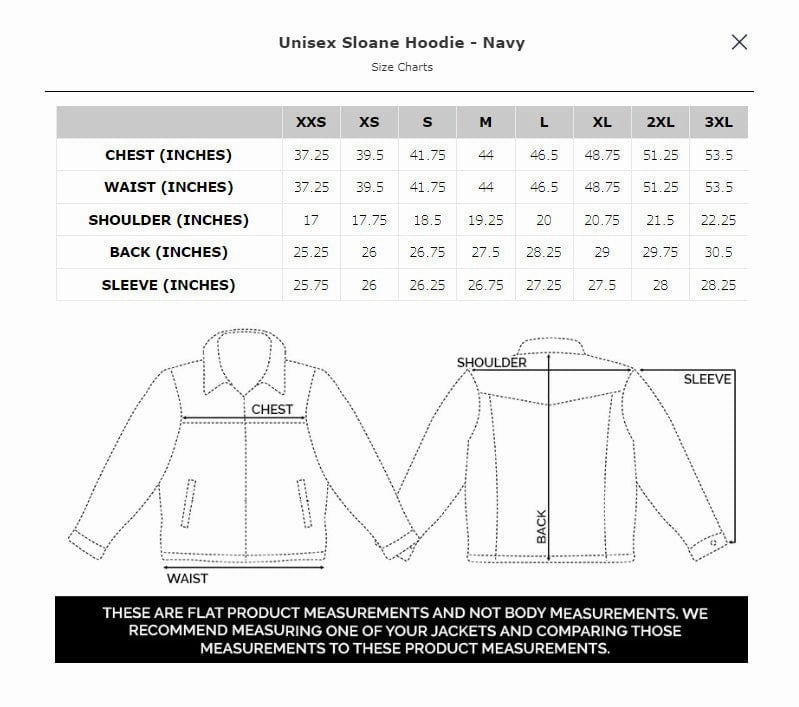 STS Ranchwear Unisex Sloane Navy Aztec 100% Cotton Hoodie Waterproof Zipper Layered Wind Barrier