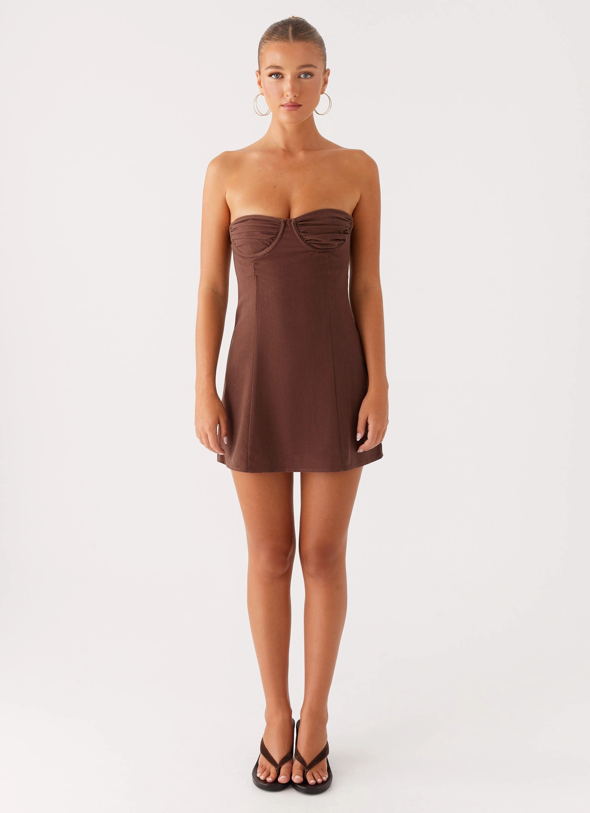 Ludo Mini Dress - Chocolate Casual Edge