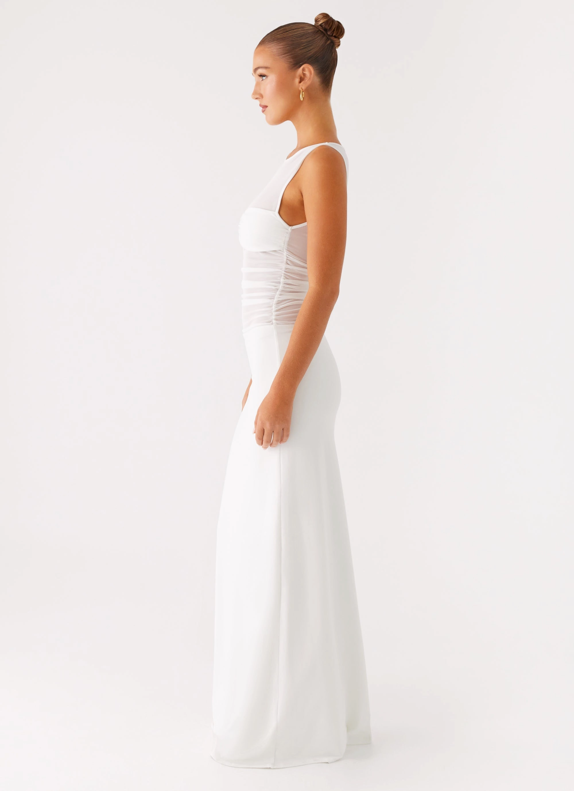 Wesley Maxi Dress - Ivory Winter Wrap