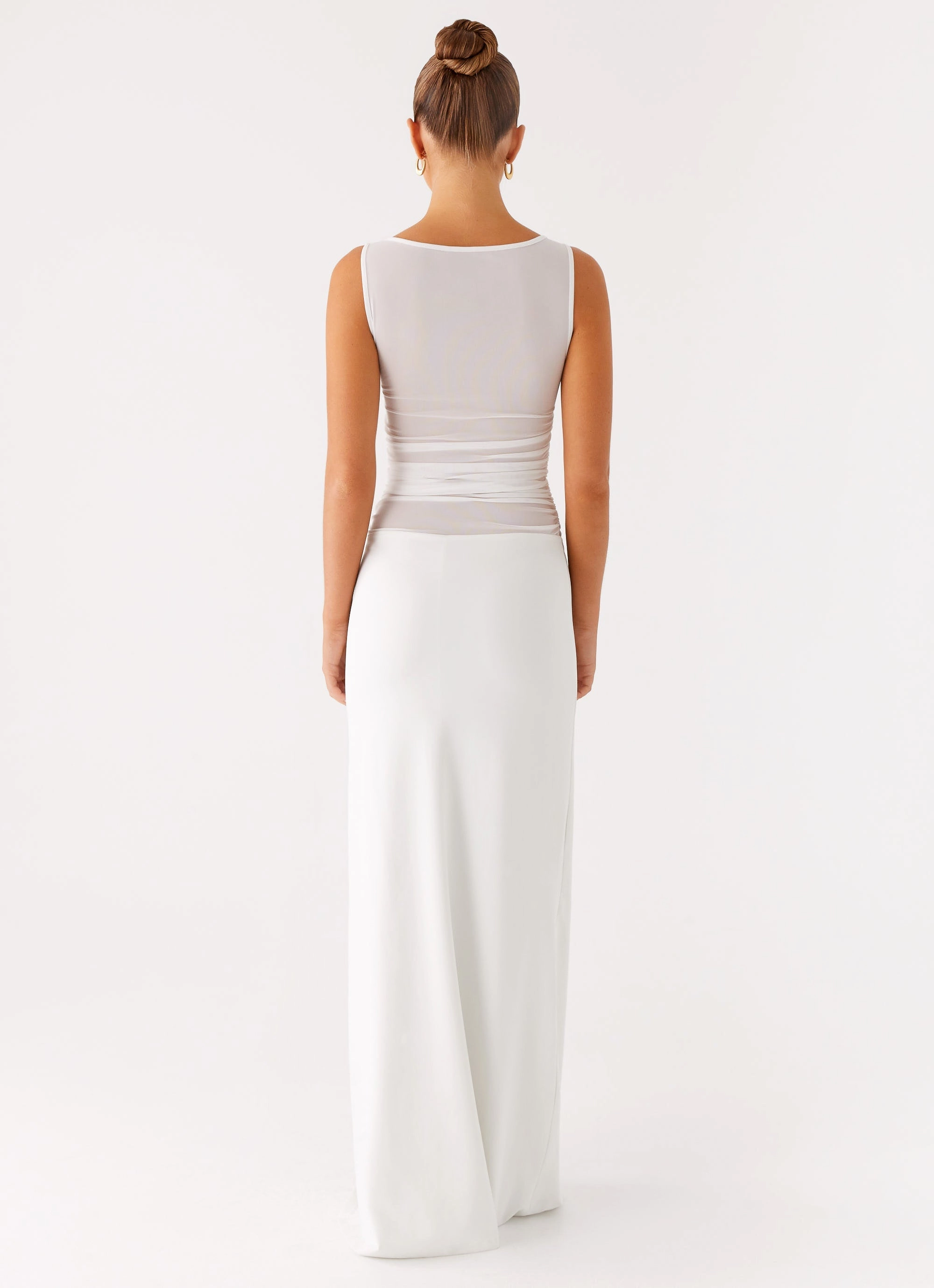Wesley Maxi Dress - Ivory Basic Fashion