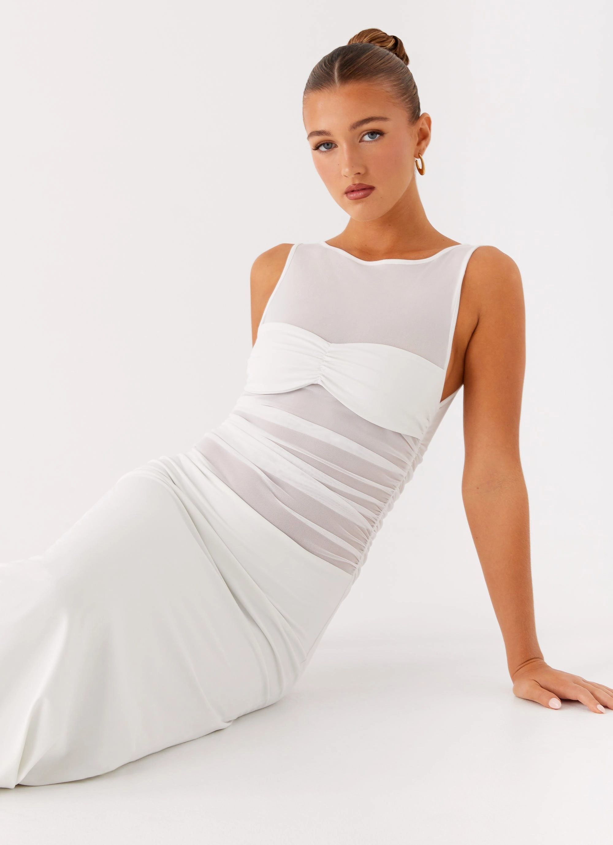 Feminine Line Eco-friendly Wesley Maxi Dress - Ivory