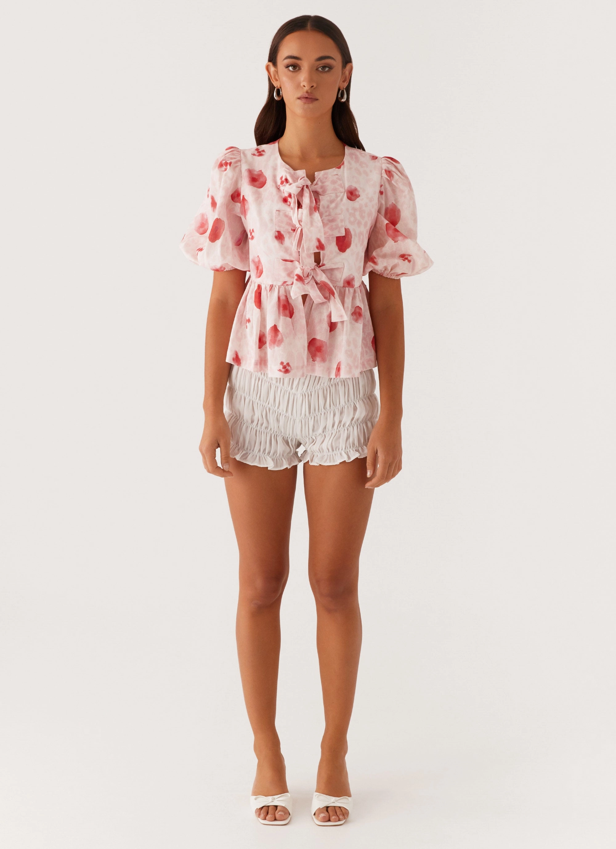 Western Wind Tie Top - Rose Leopard Antistatic AntiPilling Technology