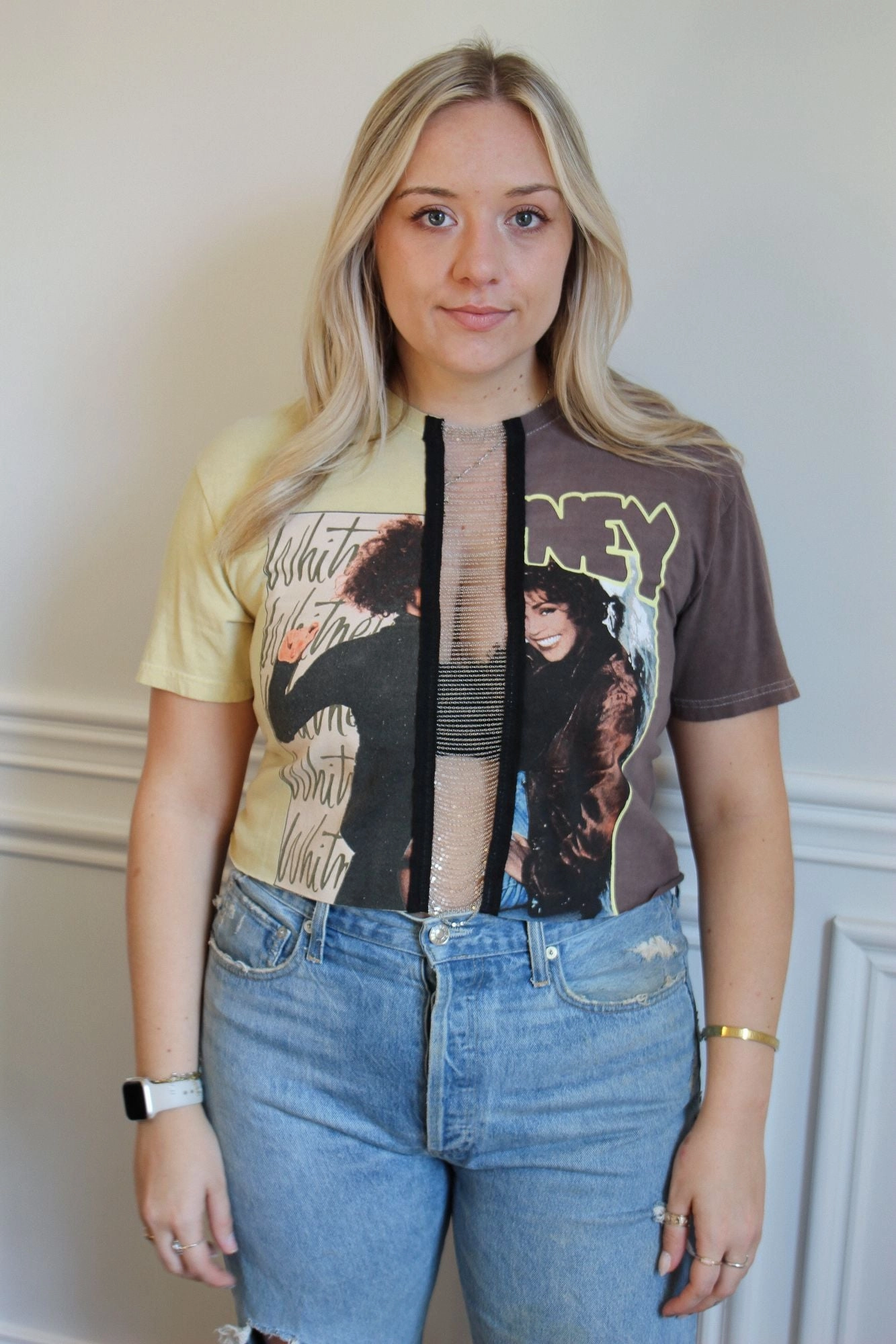 HypoallergenicFabric AntiStaticLining Whitney Houston Chain Middle Crop