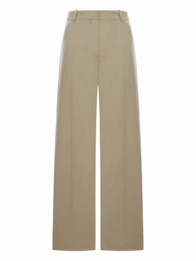 NonSlipGrip Wide Fluid Trousers in Taupe
