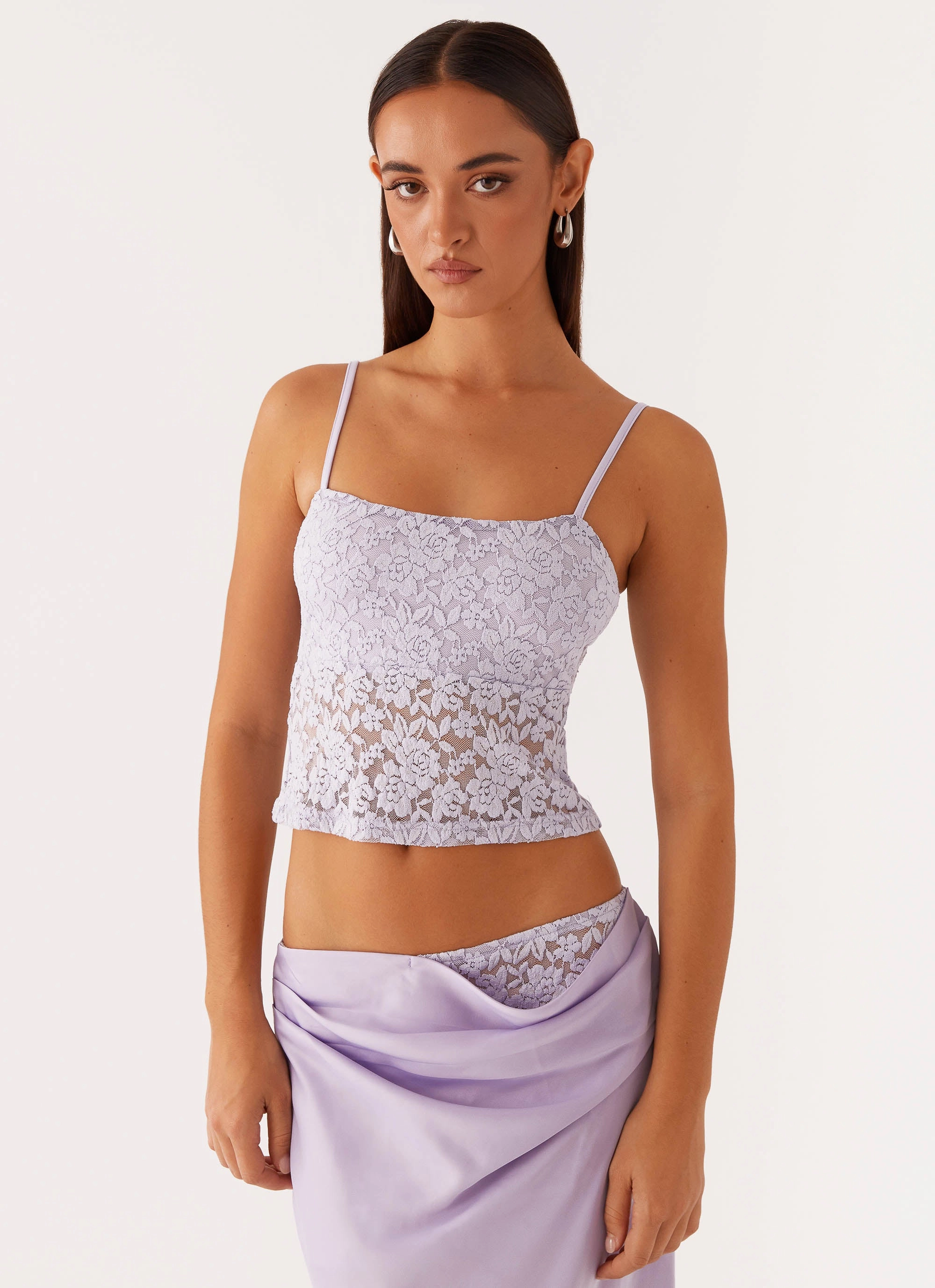 ReflectiveTrims Nancy Lace Top - Lilac
