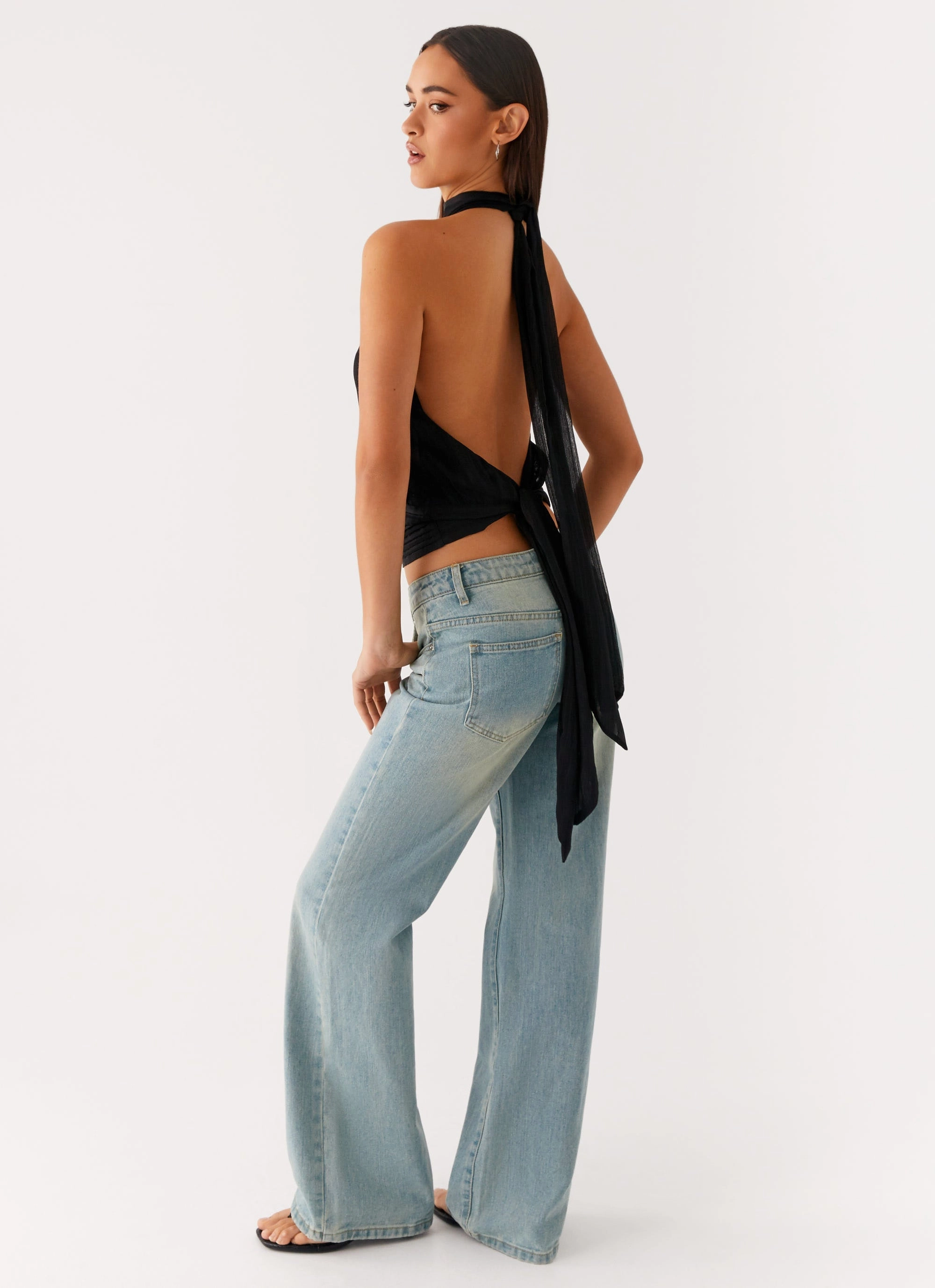 Willow Chiffon Top - Black OdorControl