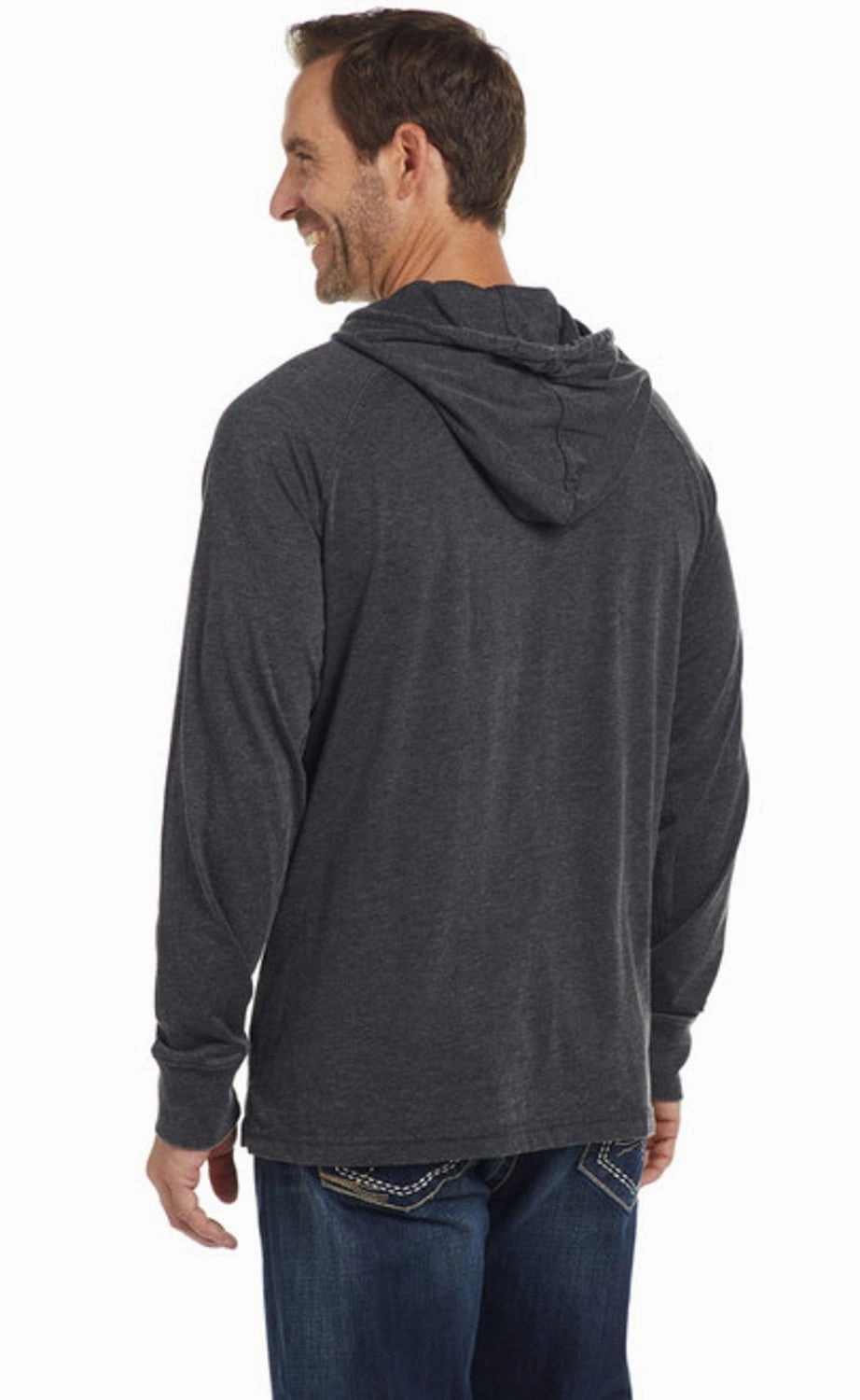 Practical Cold Piece Cowboy Up Mens Quality Charcoal Cotton Blend Hoodie