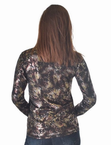 Cowgirl Tuff Womens Quarter Zip Cadet Black Poly/Spandex Athletic Shell Jacket Chill Commute Fit Collapsible Packable Style