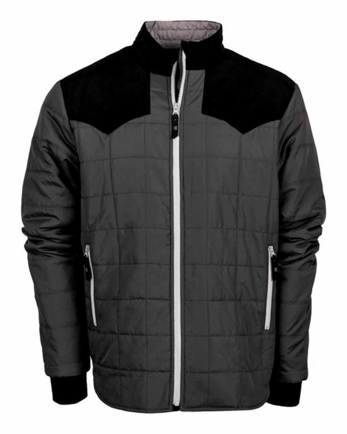 STS Ranchwear Mens Rawling Gray 100% Polyester Softshell Jacket Auxiliary Attachment Points