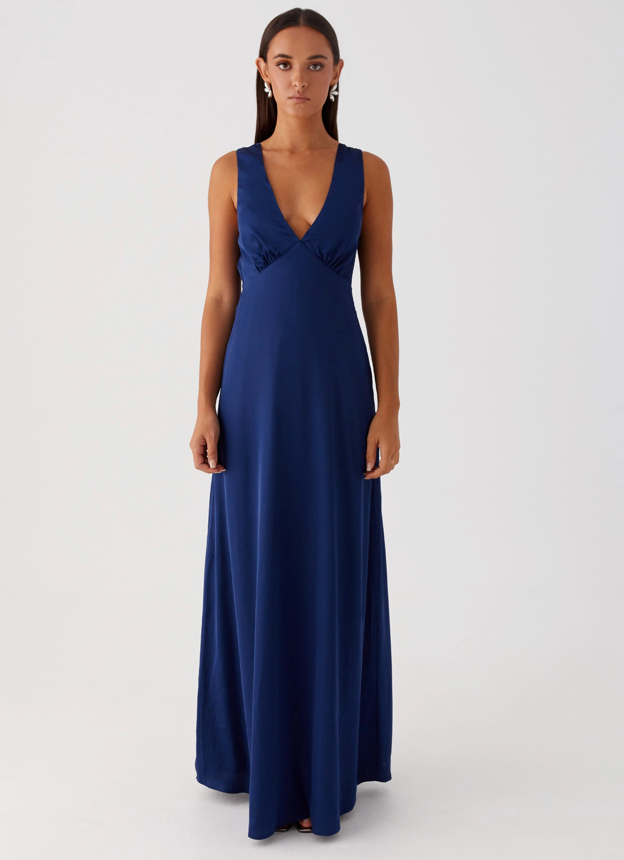 City Bright Winnie Cowl Back Maxi Dress - Navy