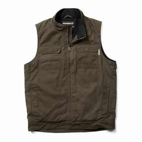 Breathable Lining Airtight Fasteners Wolverine Mens Black Olive 100% Cotton Lockhart Vest