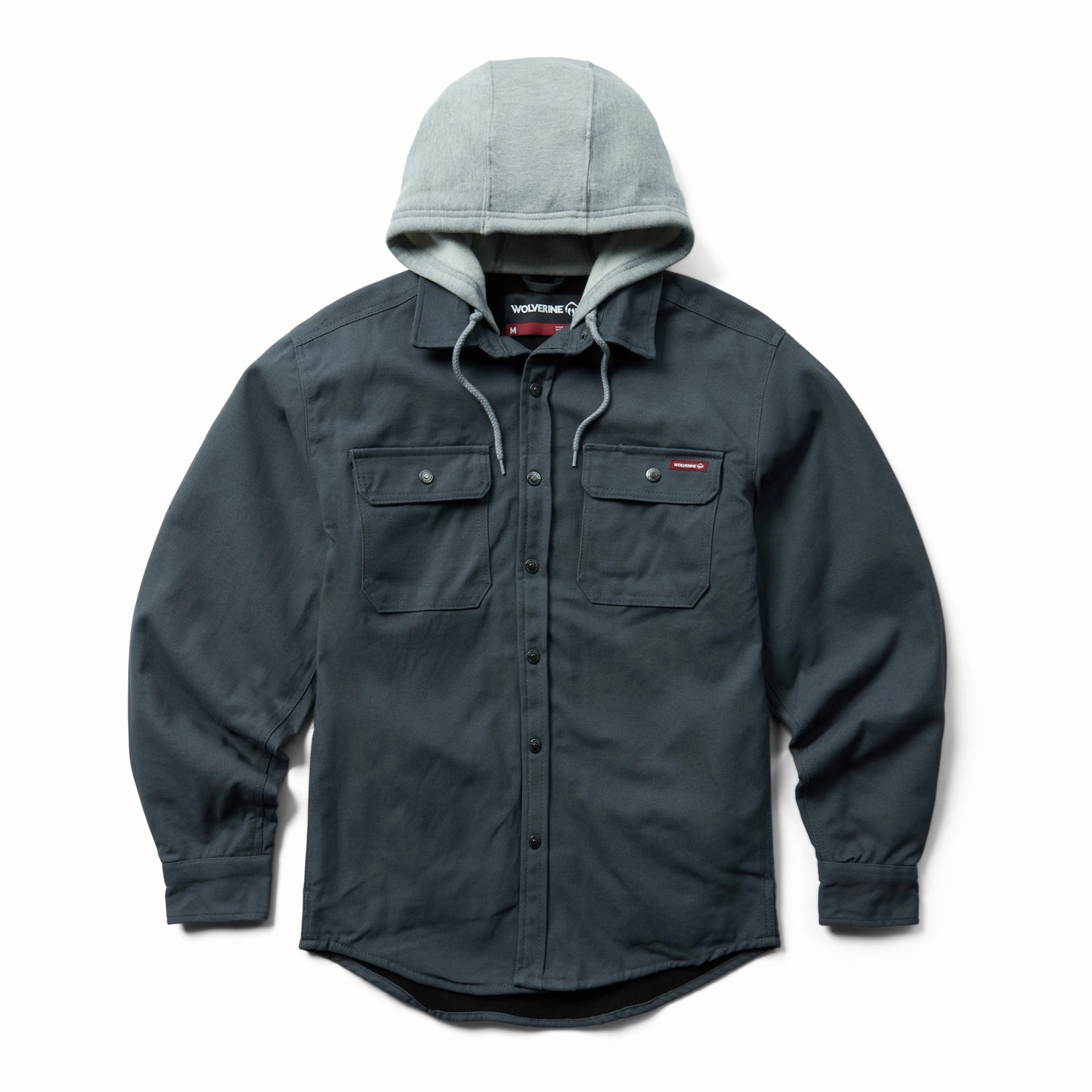 Reflective Safety Trim Multi Pocket Layout Wolverine Mens Overman SJ Granite 100% Cotton Cotton Jacket