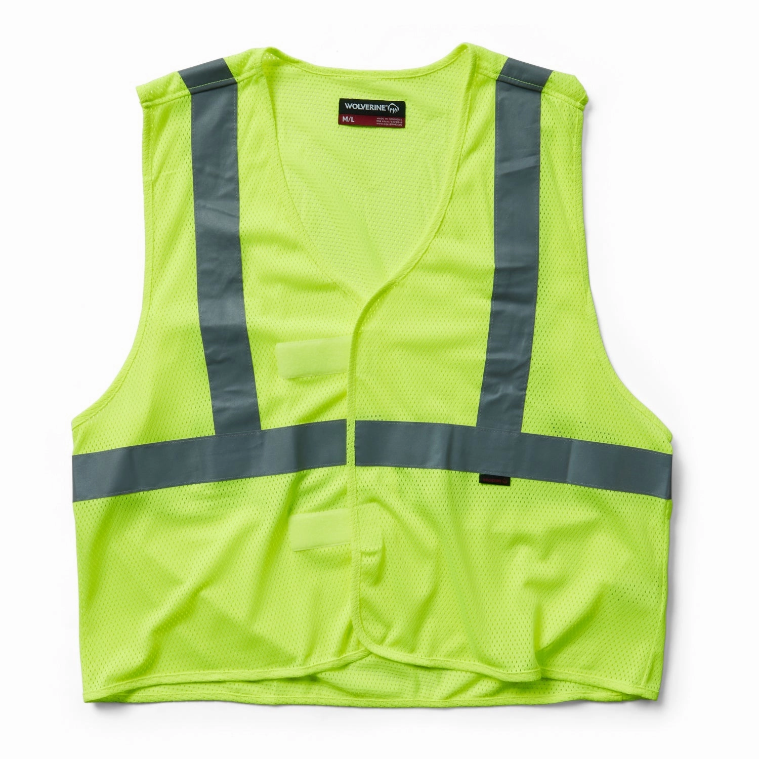 Wolverine Mens Packable Bright Green 100% Polyester Athletic Vest Holiday Trip Taped Seam Construction