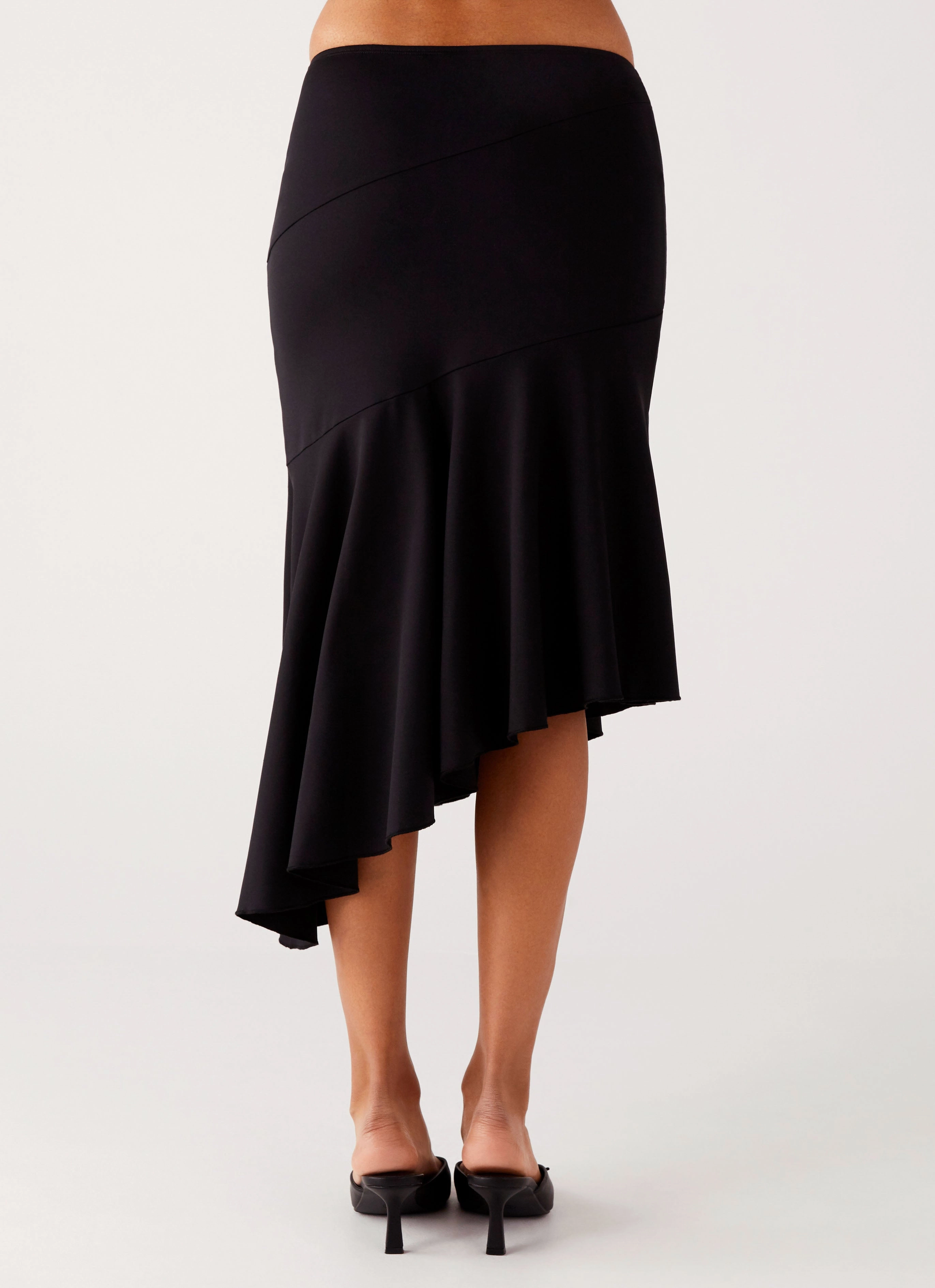 Refined touch Wonderlust Midi Skirt - Black