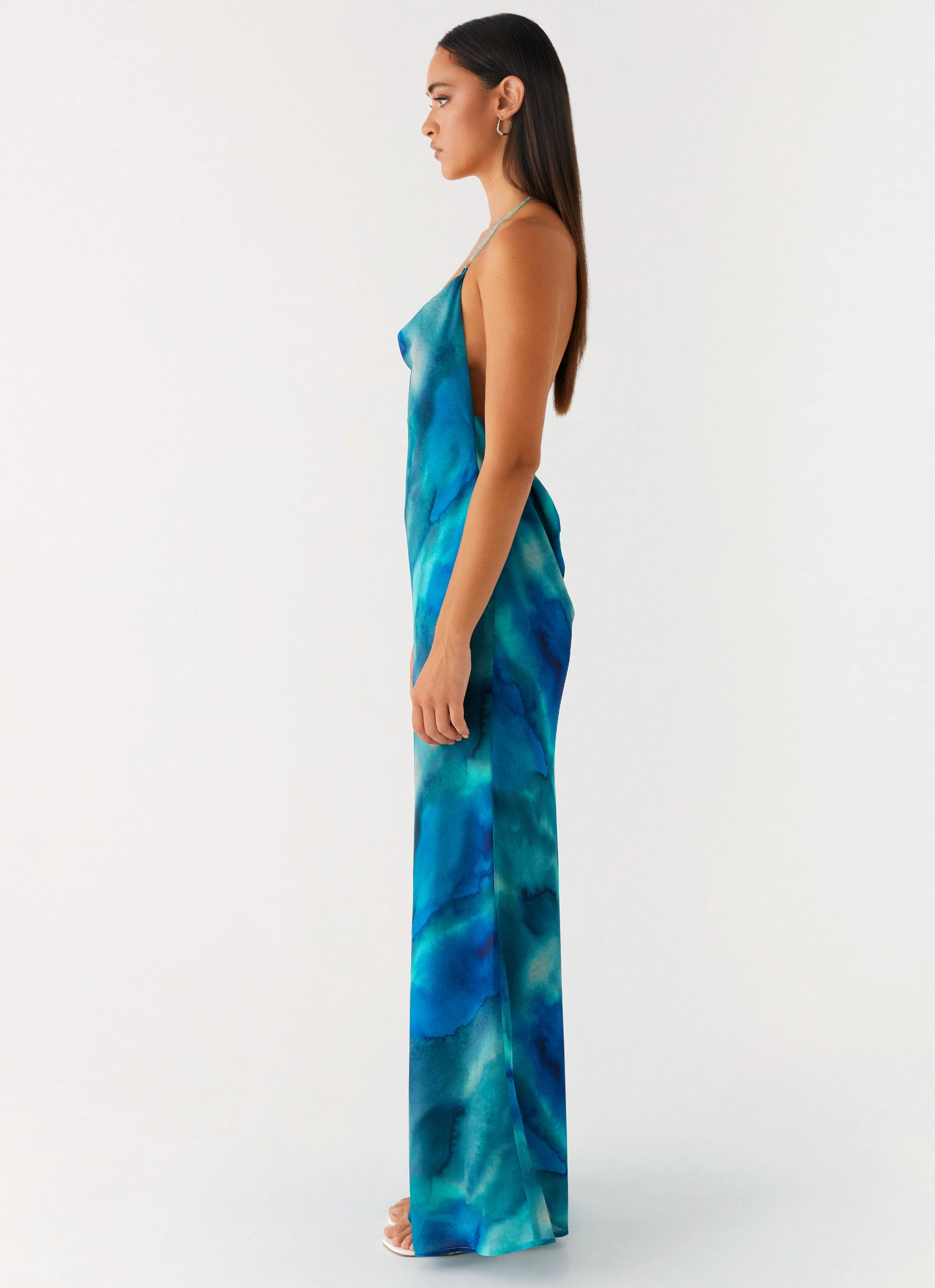Journey Maxi Dress - Blue Tie Dye Workwear