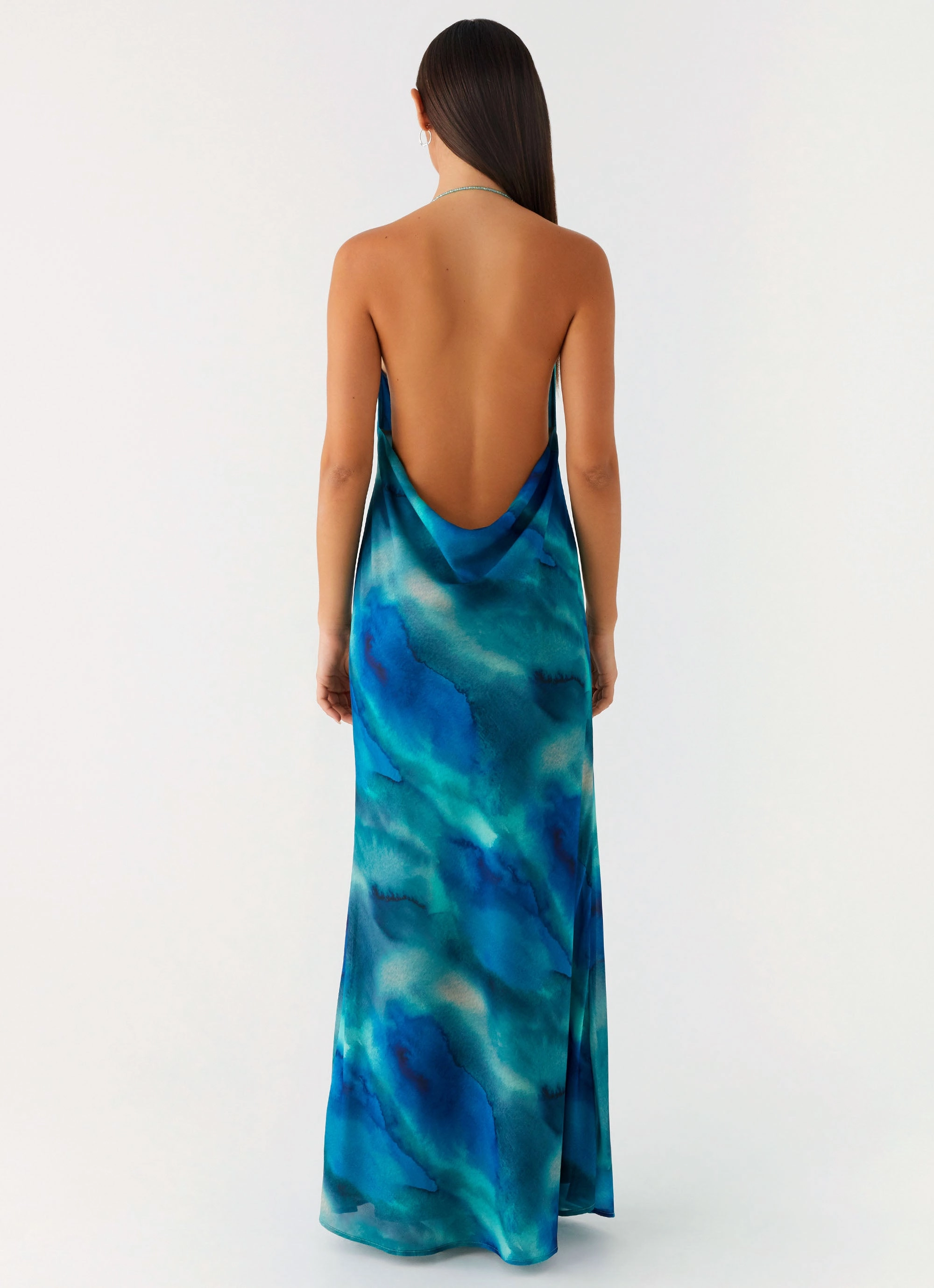 Journey Maxi Dress - Blue Tie Dye Cozy Energy single wear