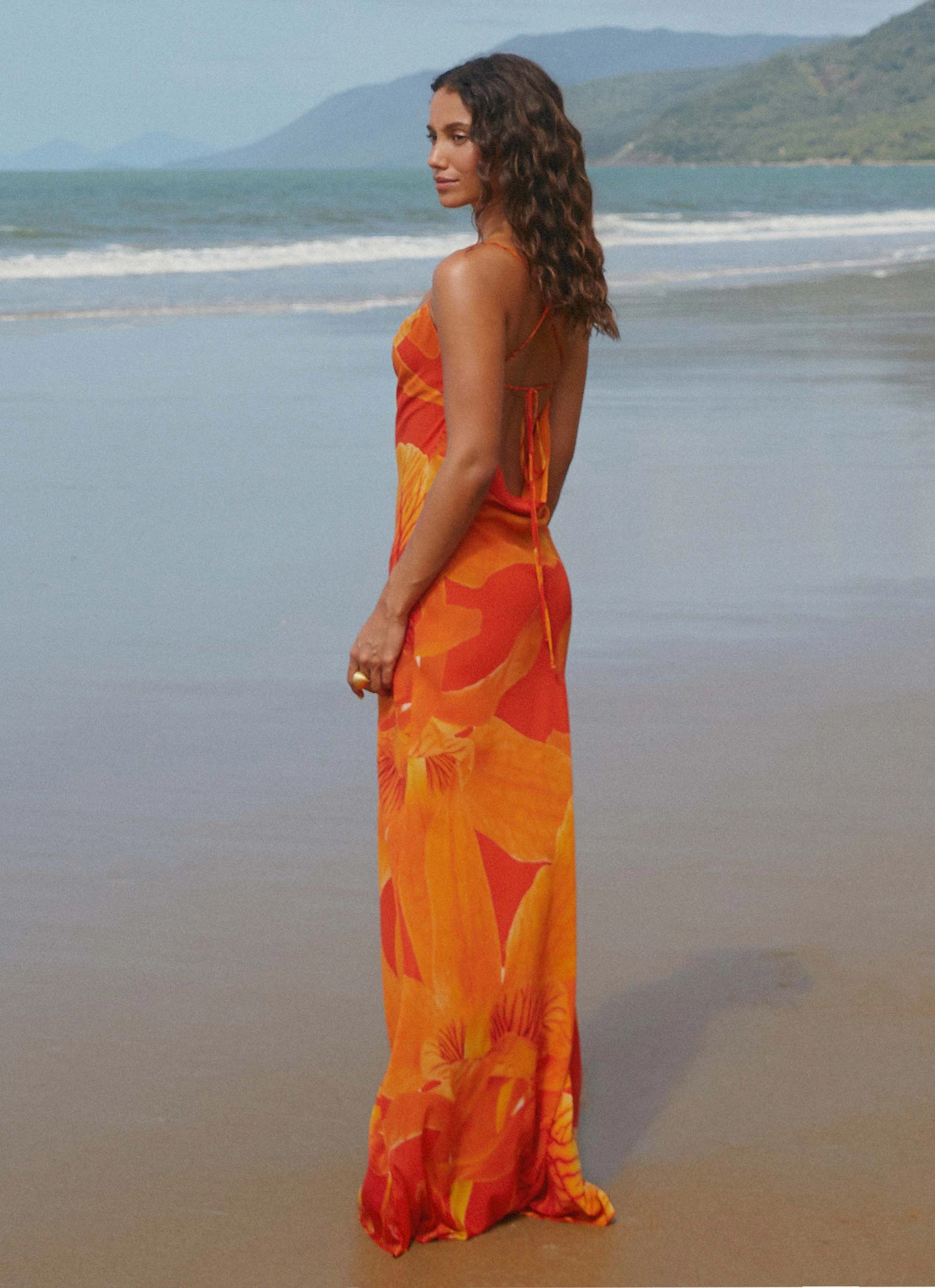 Midafternoon Maxi Dress - Serene Orange Trendy Style