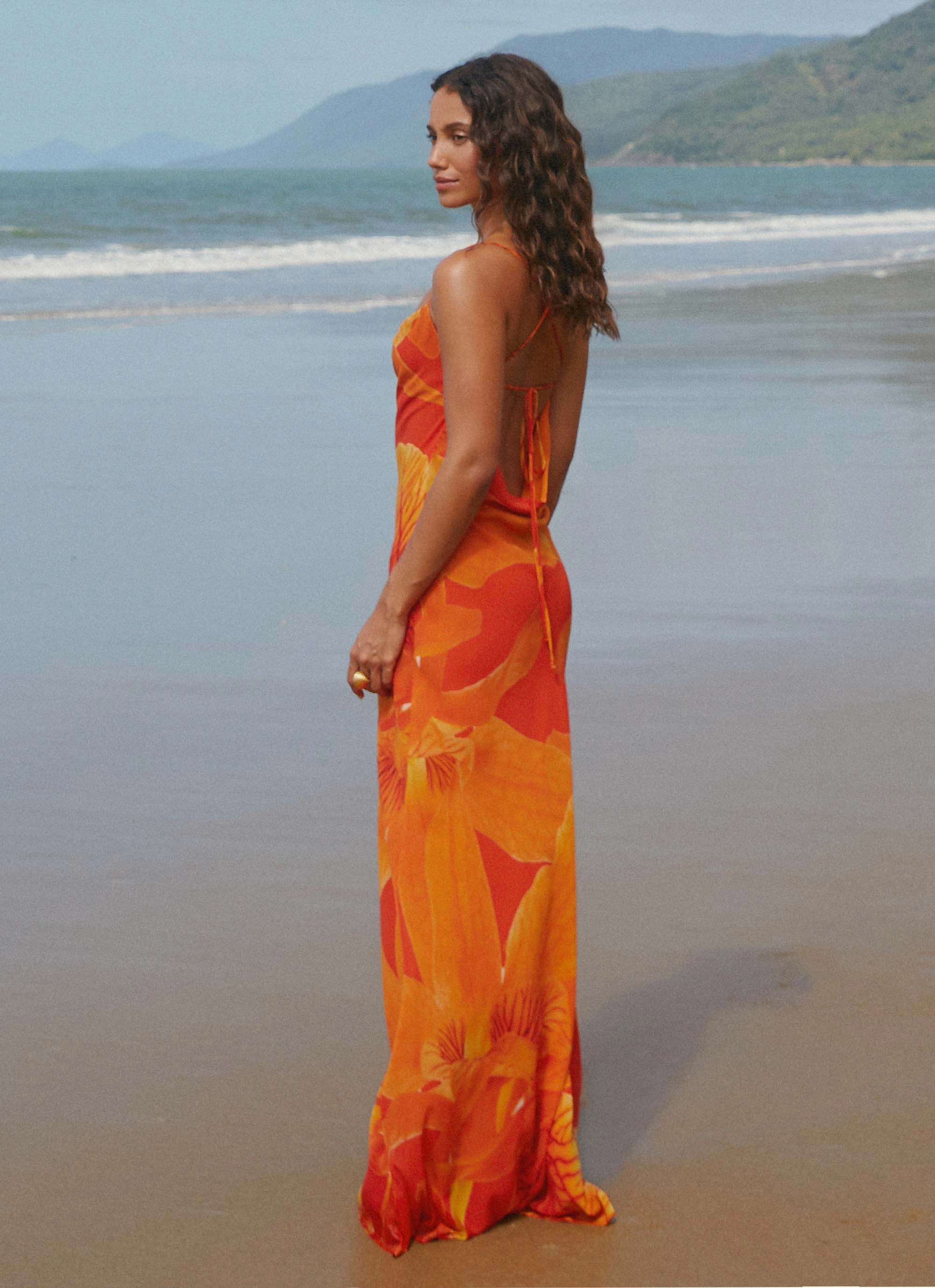 Midafternoon Maxi Dress - Serene Orange Calm Grace