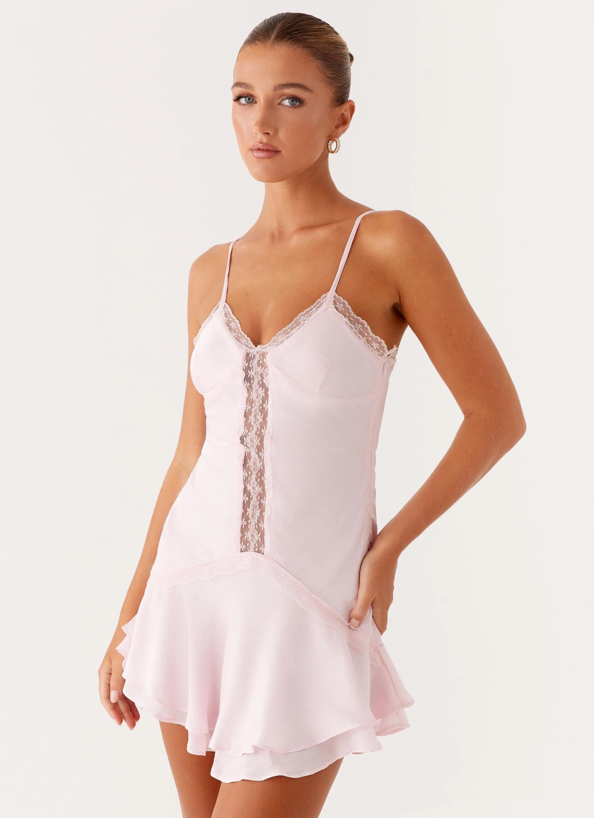 Roya Mini Dress - Pink Sporty-Look Euro Touch