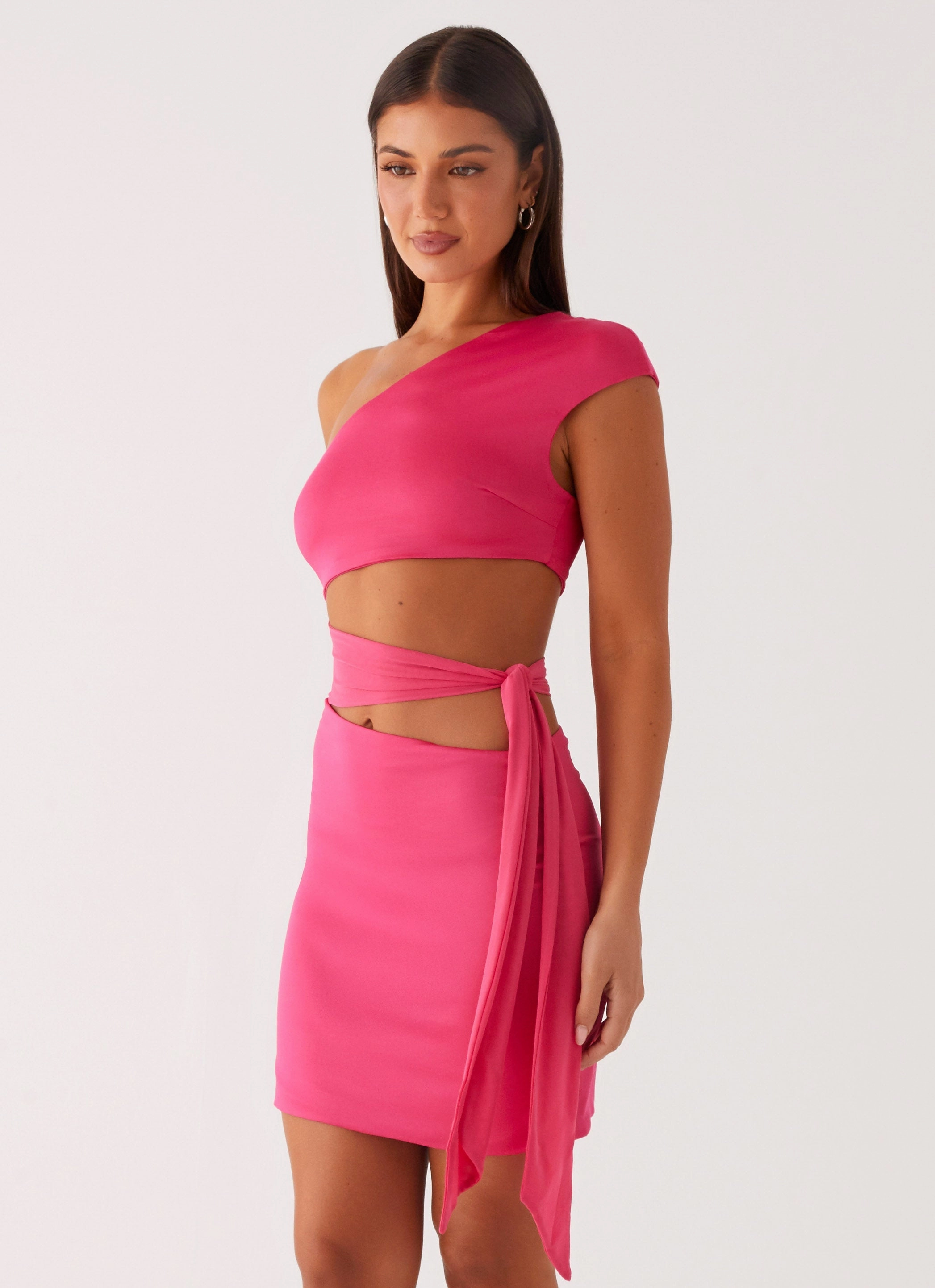Picture Perfect Amara Mini Dress - Hot Pink