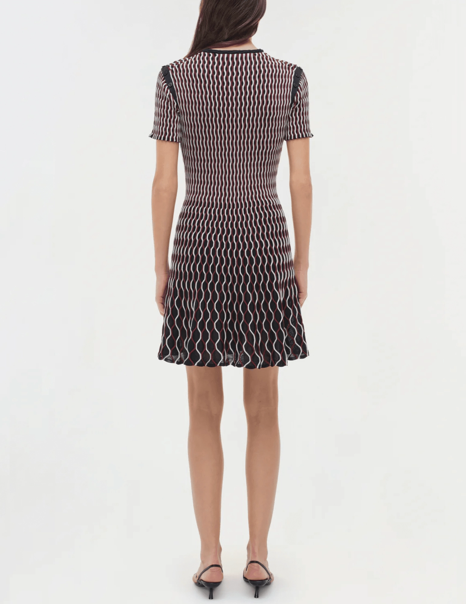 Breeze Grace Simkhai Baylor Knit Mini Dress in Cranberry Multi