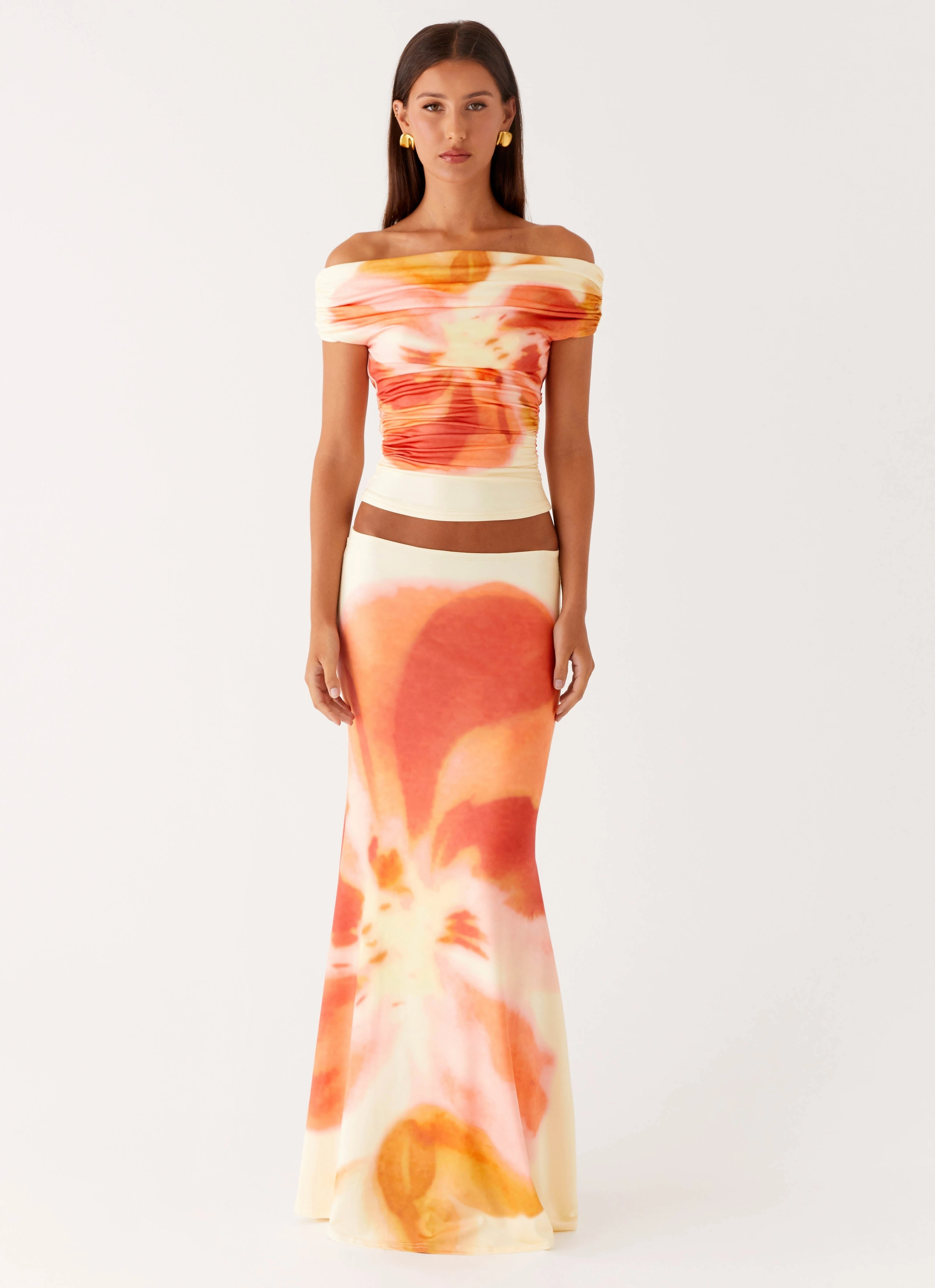 Moka Off Shoulder Top - Mimosa Blossom YarnDye Technique