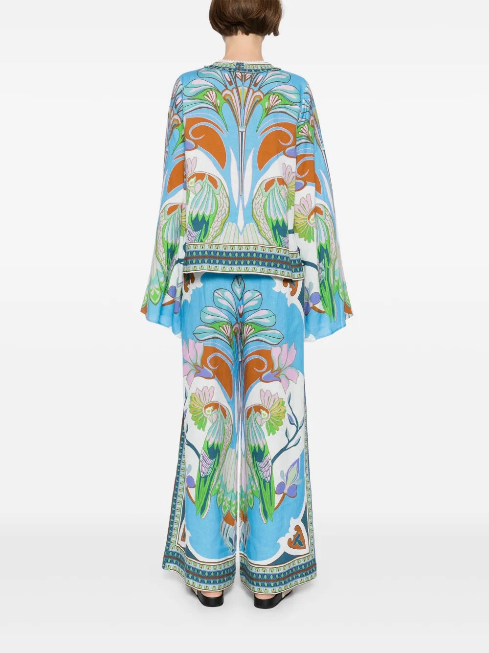 BreathableMeshPanels Tess Top in Blue Multi