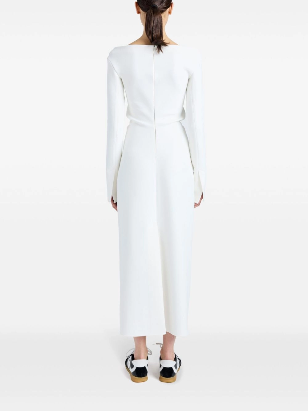 Yara Dress in Off White Pose Glow