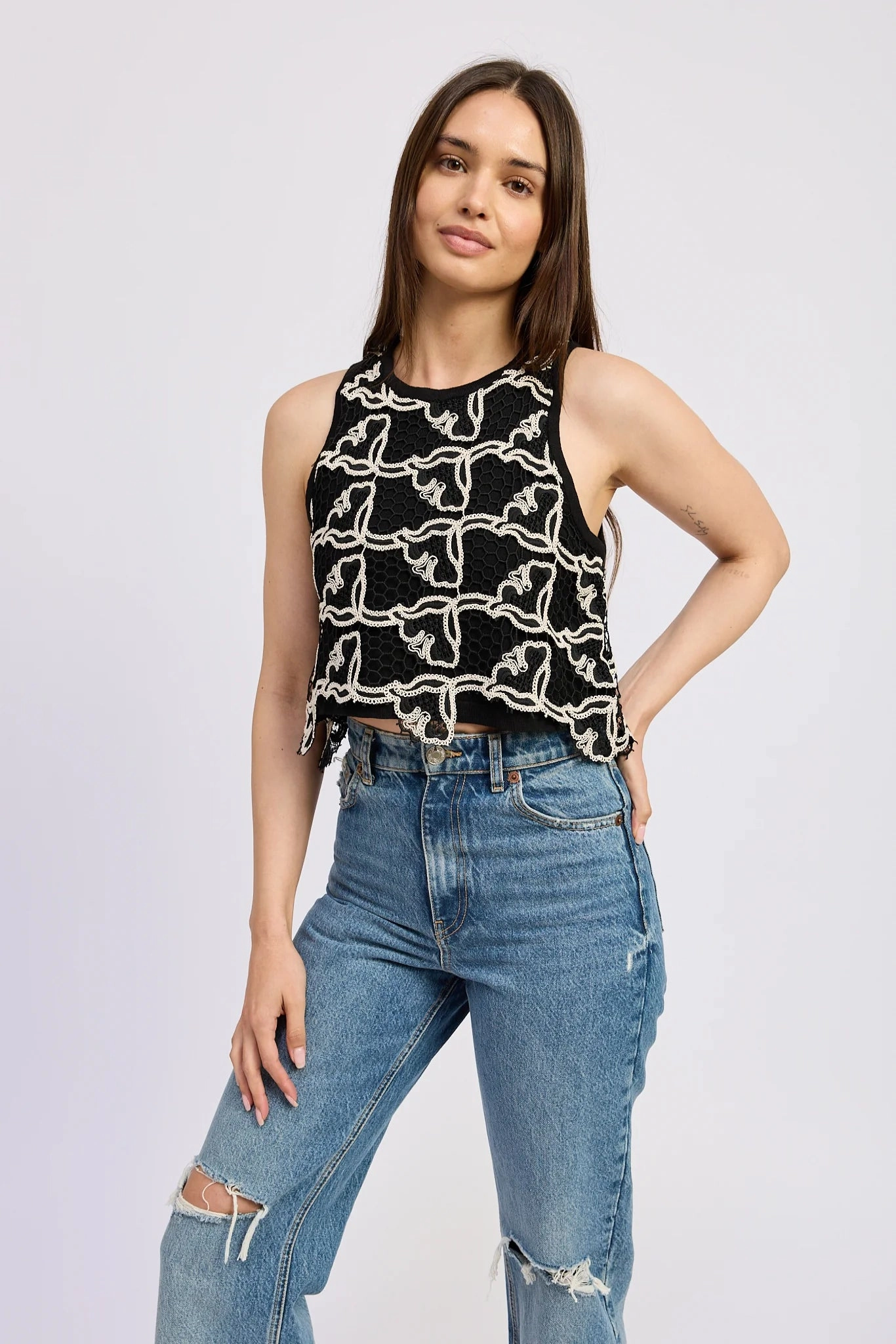 AntiPill Finish Hidden Storage Pockets Yardira Top