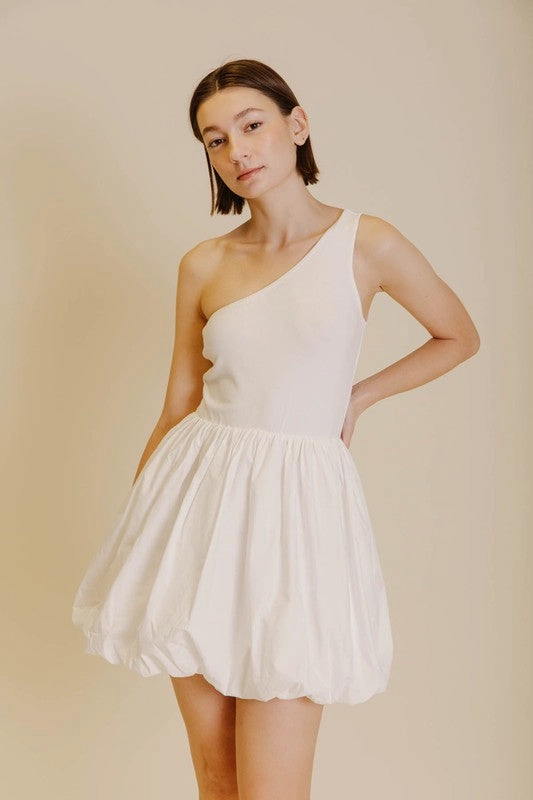 Your Attention Bubble Mini Dress Luxe Touch