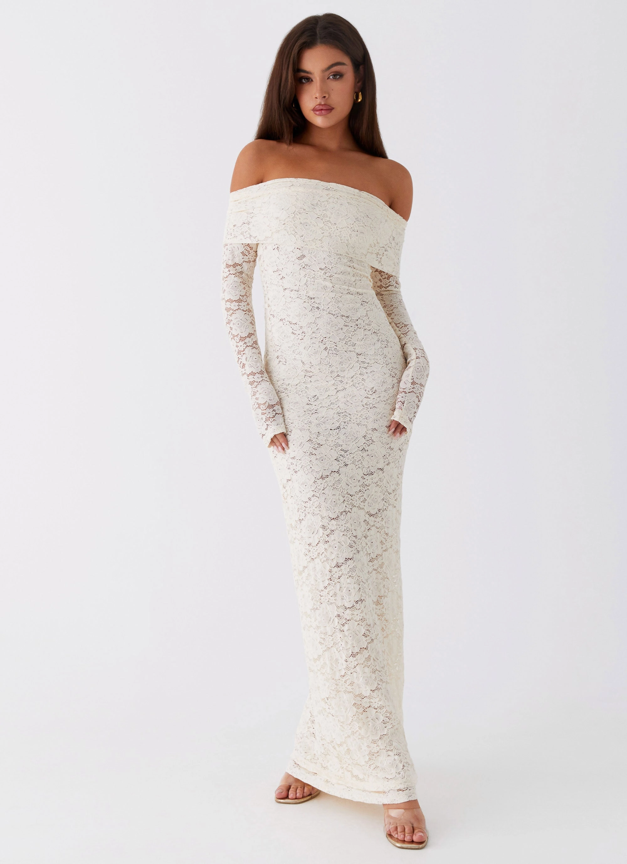 Villa Light Yours Always Lace Maxi Dress - Ivory