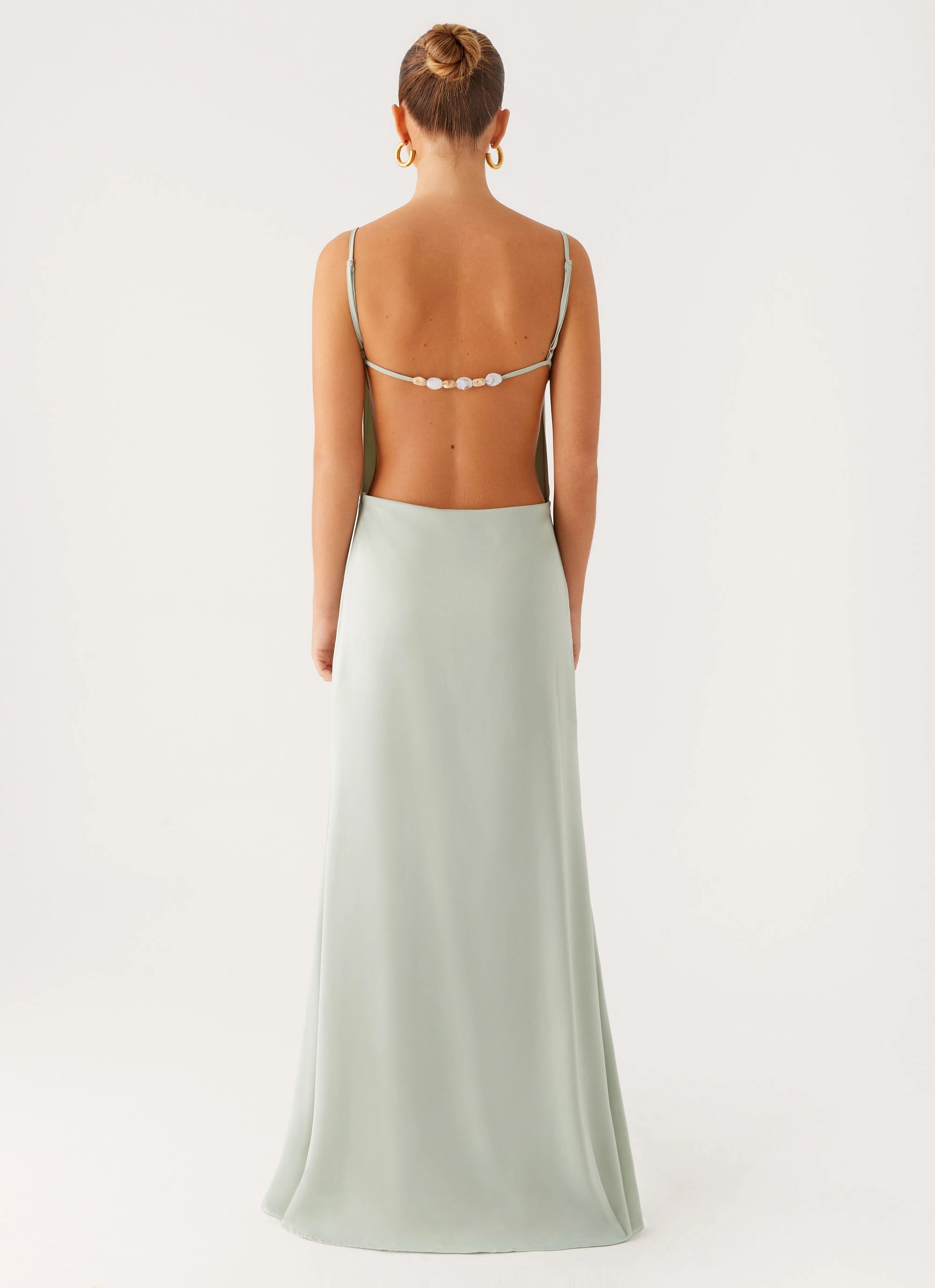 Recycled-Material Social Charm Yves Maxi Dress - Mint