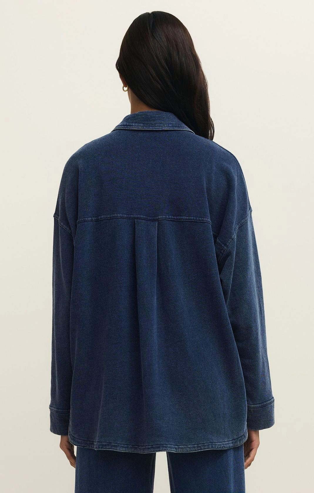 Z Supply All Day Knit Denim Jacket DoubleStitched Construction