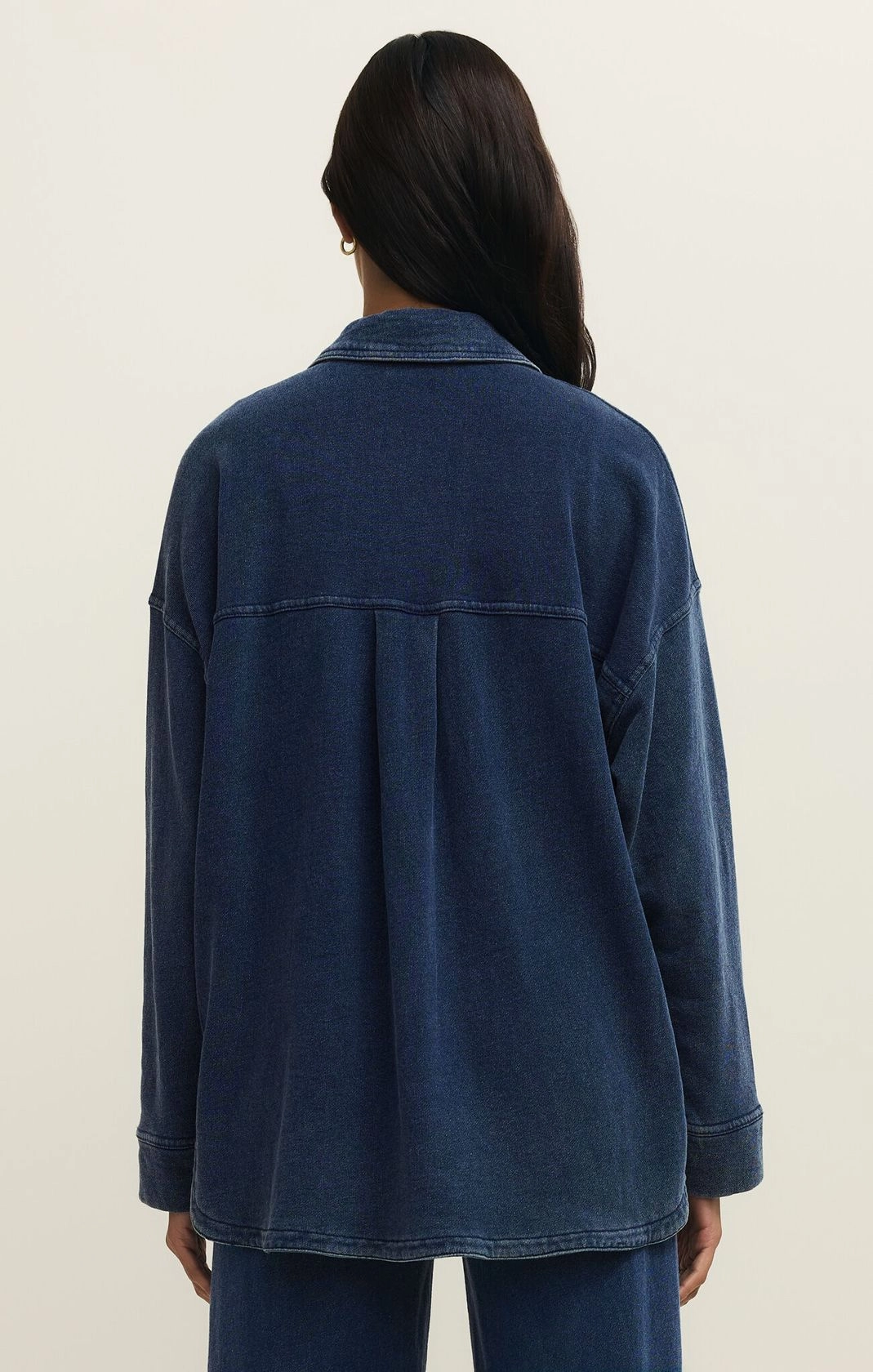 Z Supply All Day Knit Denim Jacket RecycledBlend Comfortable Look