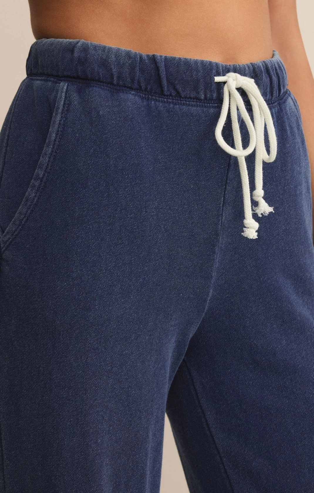 Z Supply Hunter Knit Denim Pants Sporty Layer