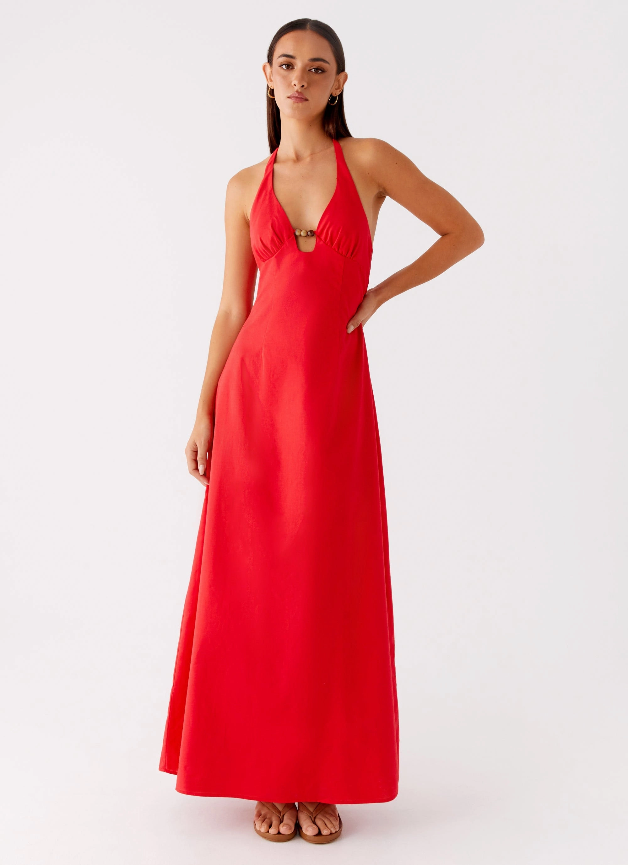 Zana Maxi Dress - Red Travel Vibe