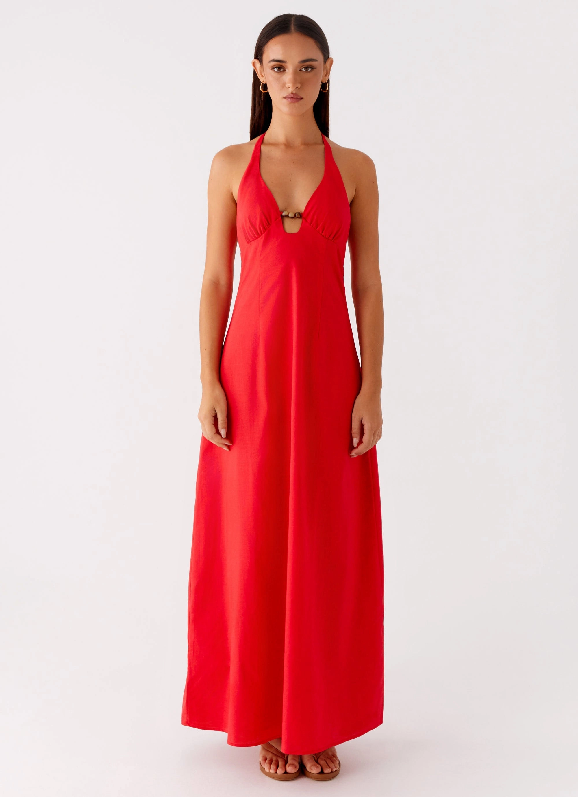 Date-Night Zana Maxi Dress - Red