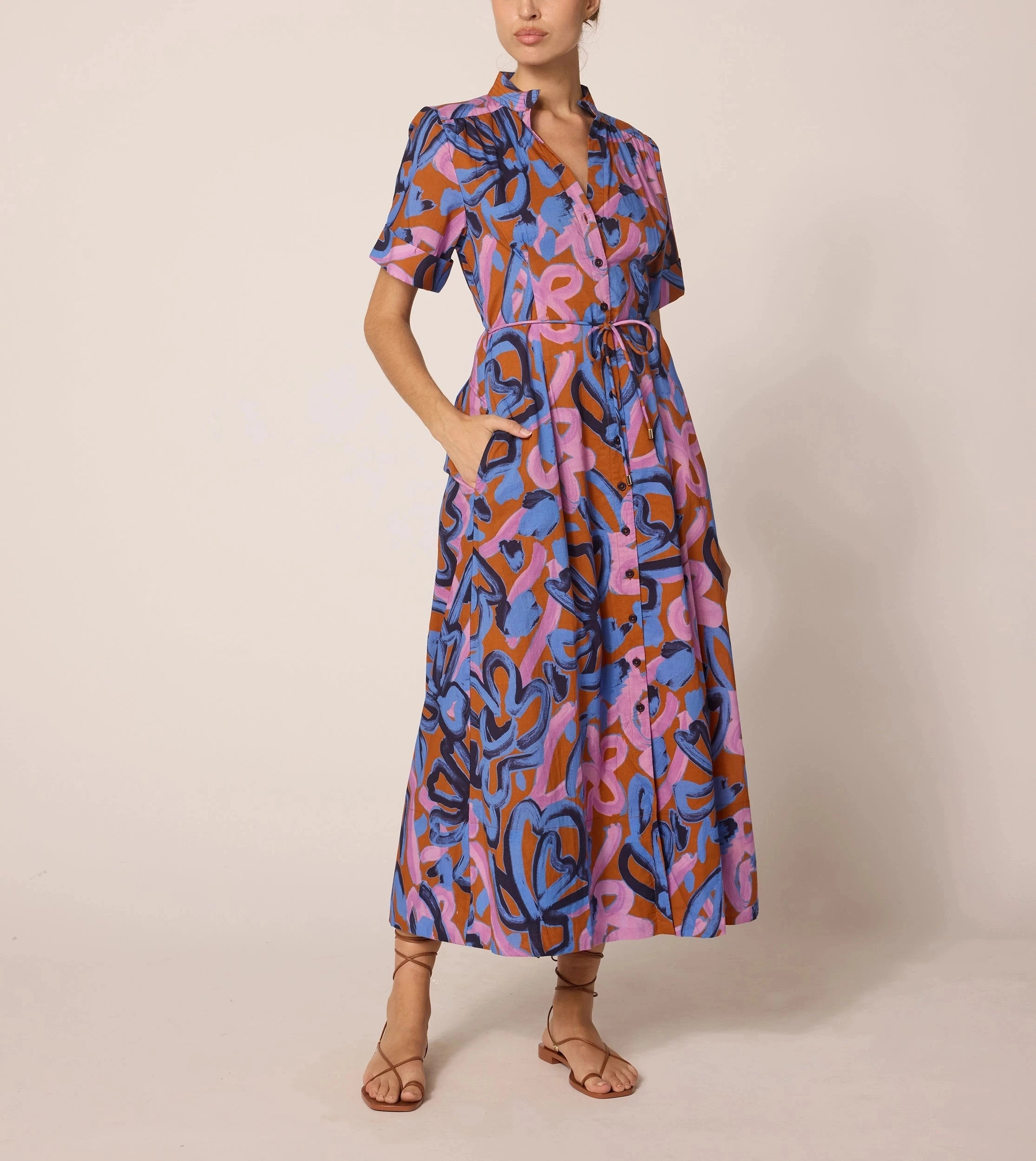 Urban Aesthetic Warm Base Zara Ankle Dress | Fresco