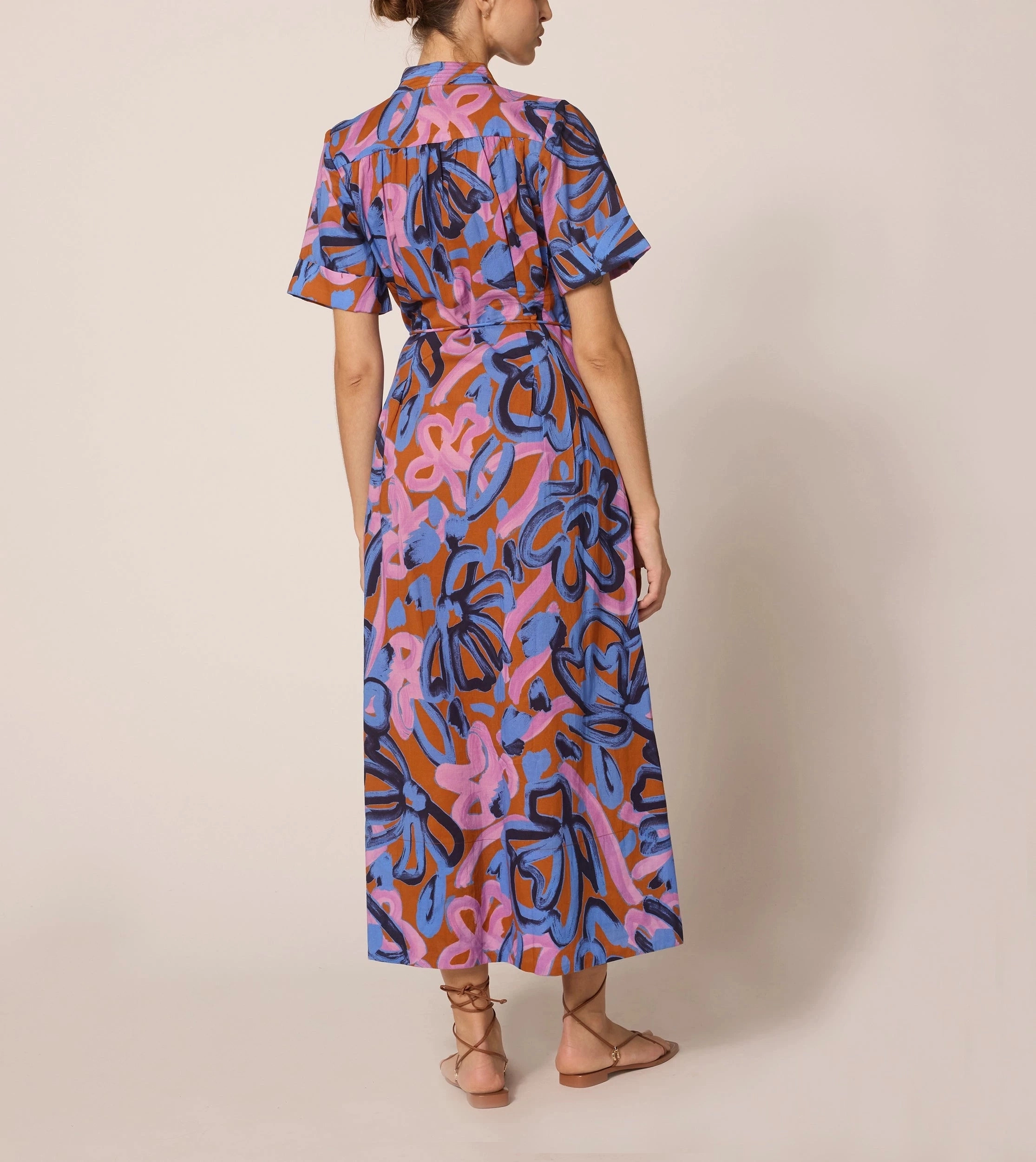 Breathable Linen Blend Zara Ankle Dress | Fresco