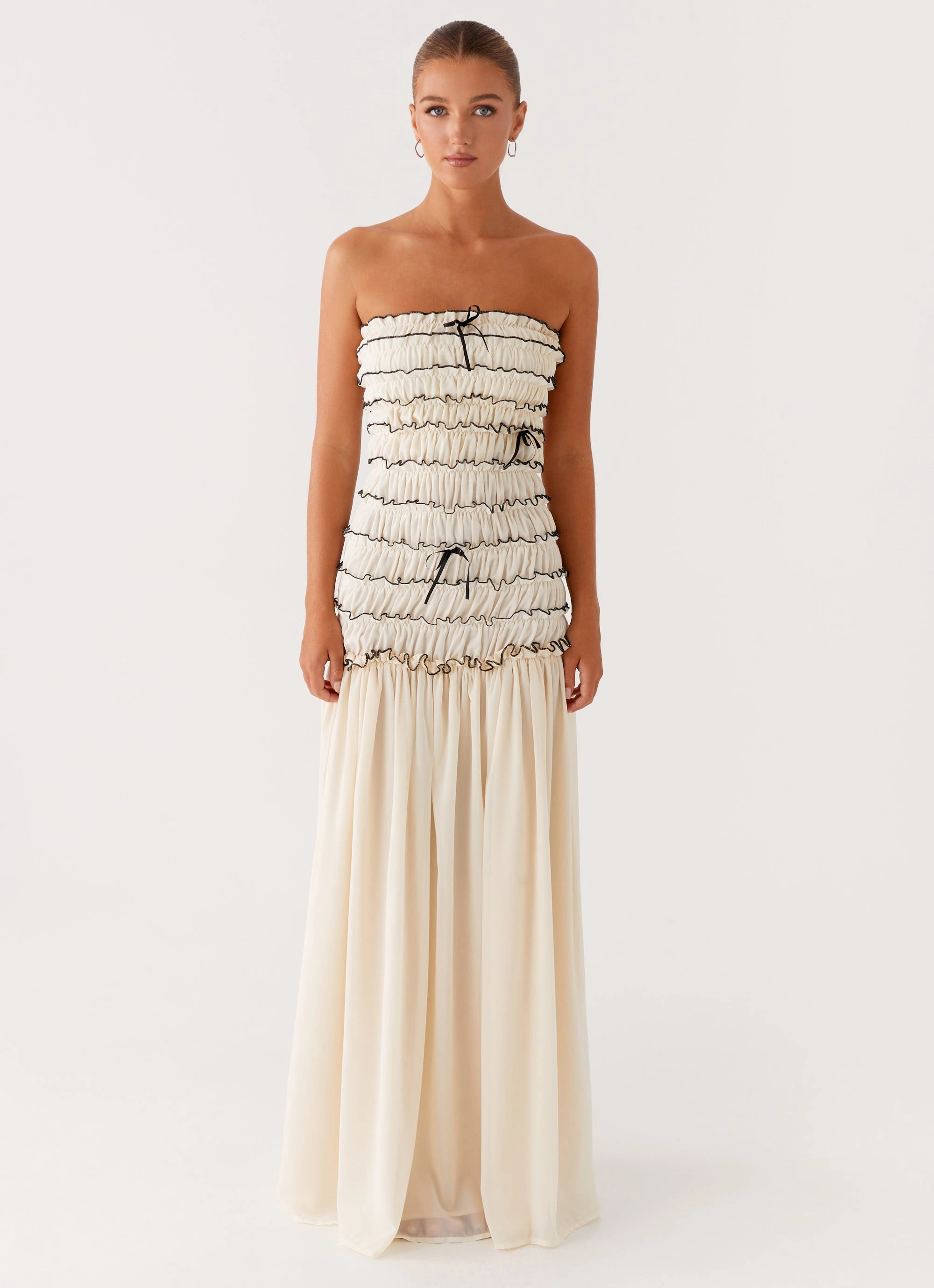 Zariah Maxi Dress - Ivory Countryside-Style