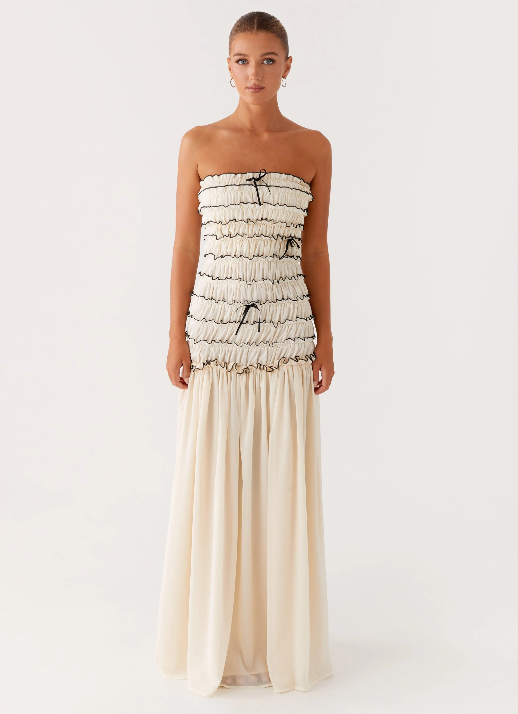 Zariah Maxi Dress - Ivory Winter Proof