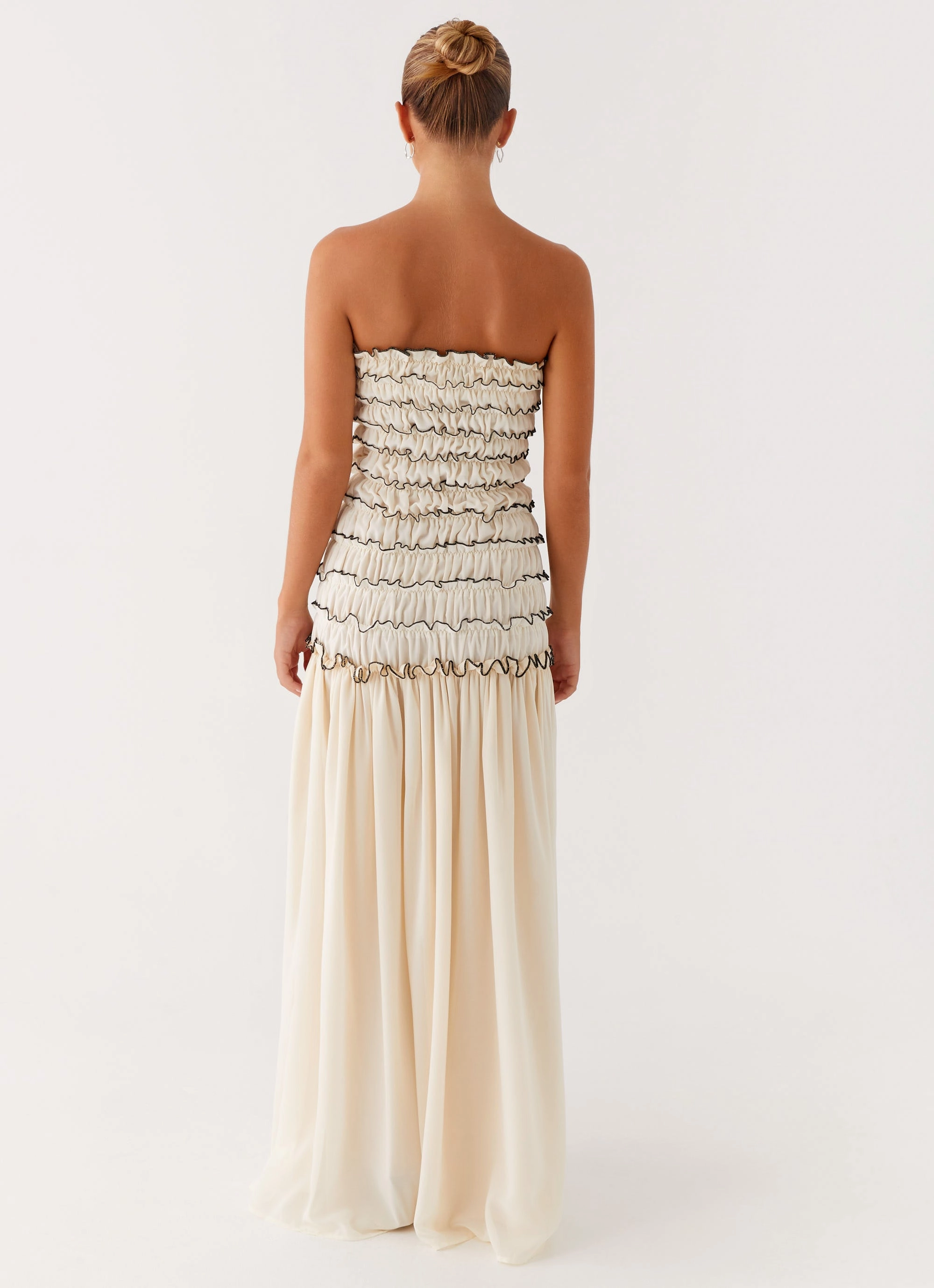 Zariah Maxi Dress - Ivory Event Mood Muted Tones