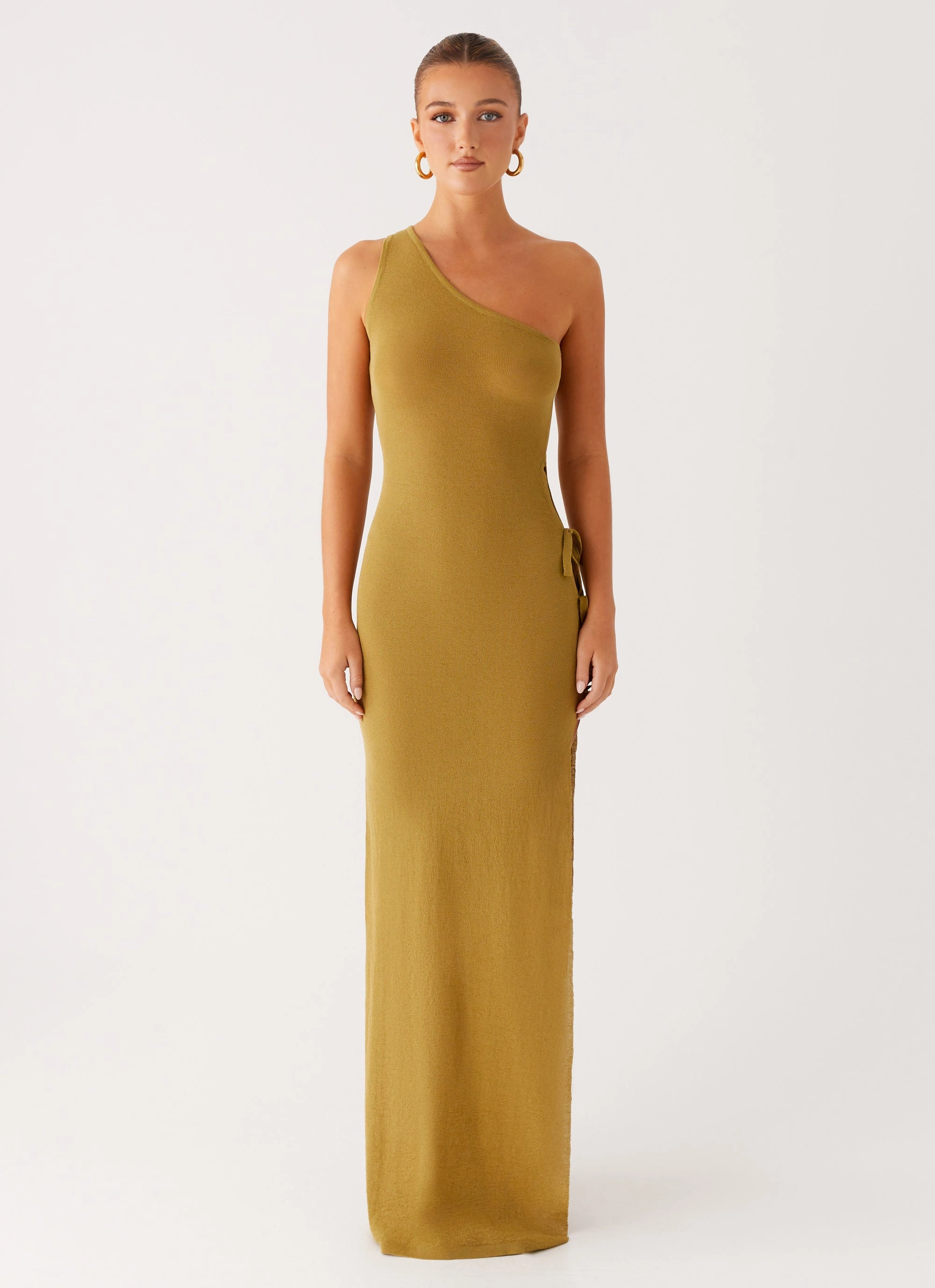 Tailored Style Zarnella Maxi Dress - Lime