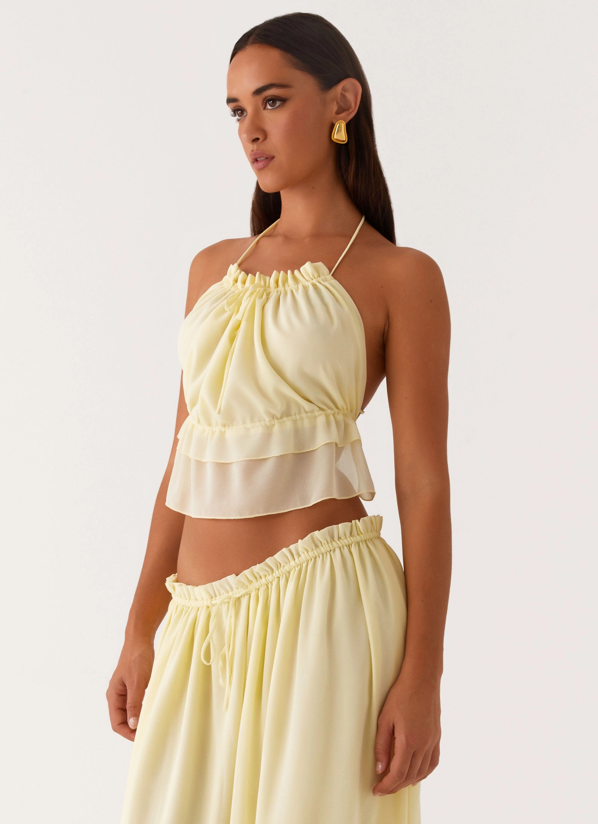 Basic Wardrobe Zaya Backless Top - Yellow