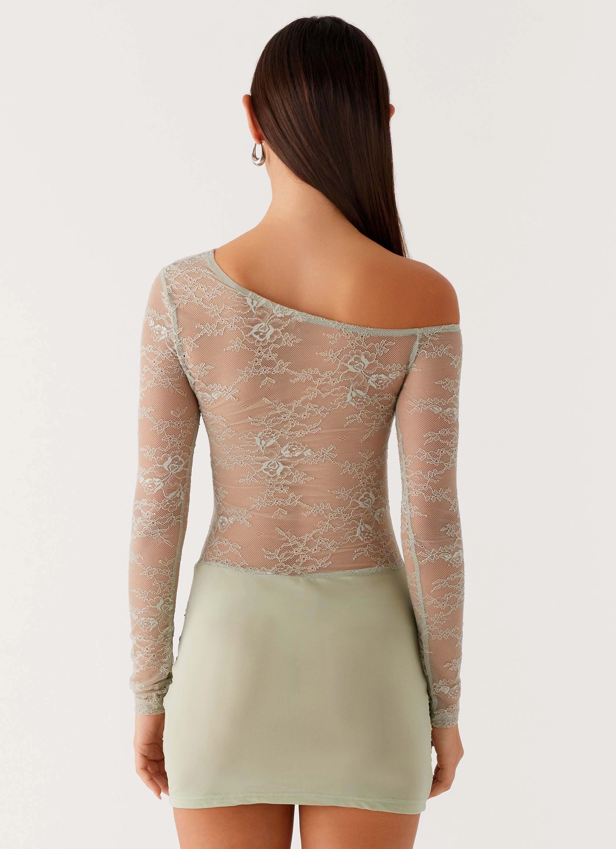 Zenni Mini Dress - Sage Subtle Comfort Scoop-Neck