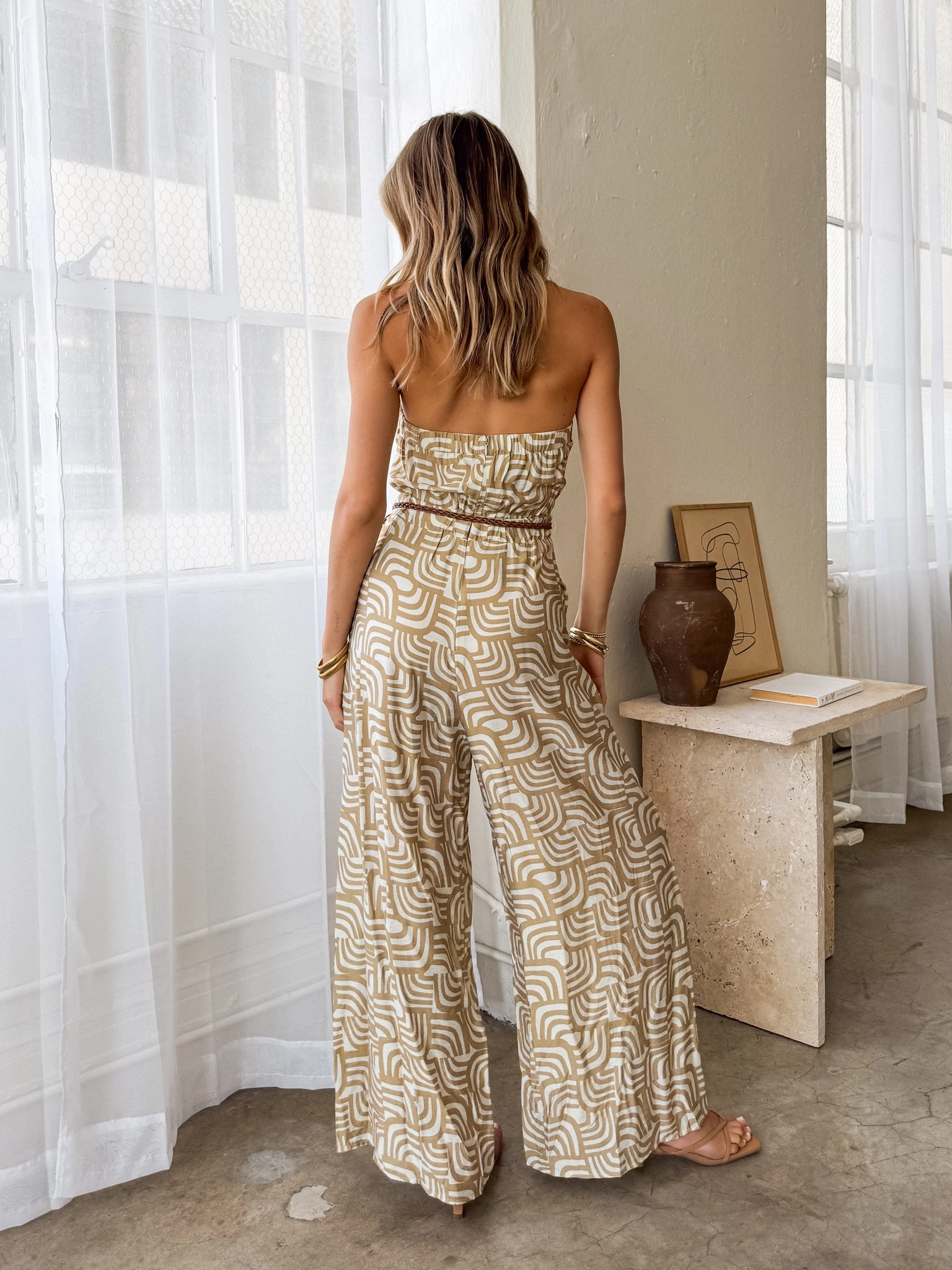 anti - slip Agricultural - useful Take Me Away Jumpsuit in Khaki