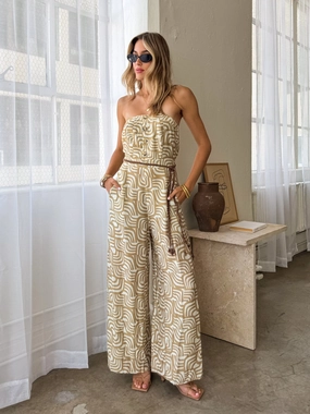 LowProfile Design Take Me Away Jumpsuit in Khaki