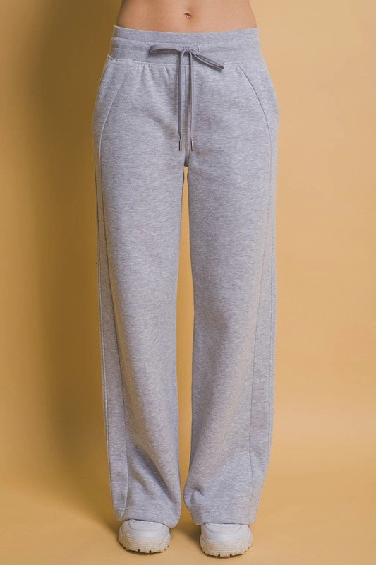 Zinnia Wide Leg Sweatpants Functional Style Classic Design